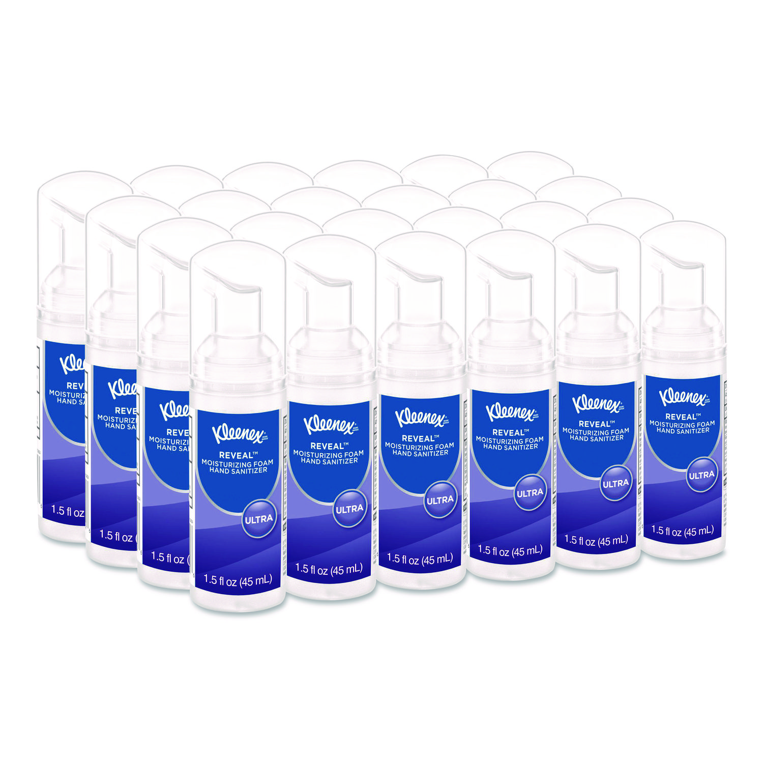 Ultra Moisturizing Foam Hand Sanitizer, 1.5 oz Pump Bottle, Unscented, 24/Carton