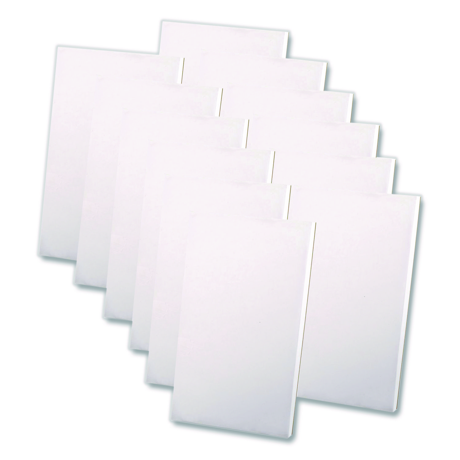 Scratch Pads, Unruled, (100) White 3 x 5 Sheets, 12/Pack
