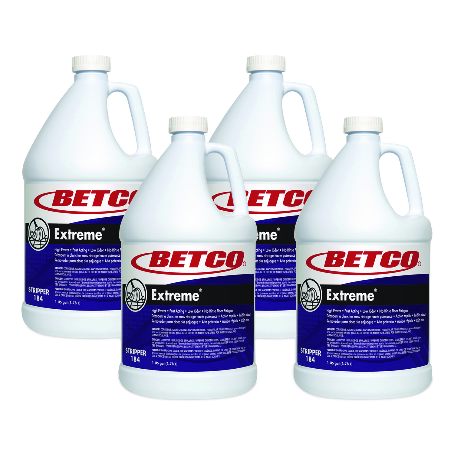 Extreme Floor Stripper, 1 gal Bottle, 4/Carton