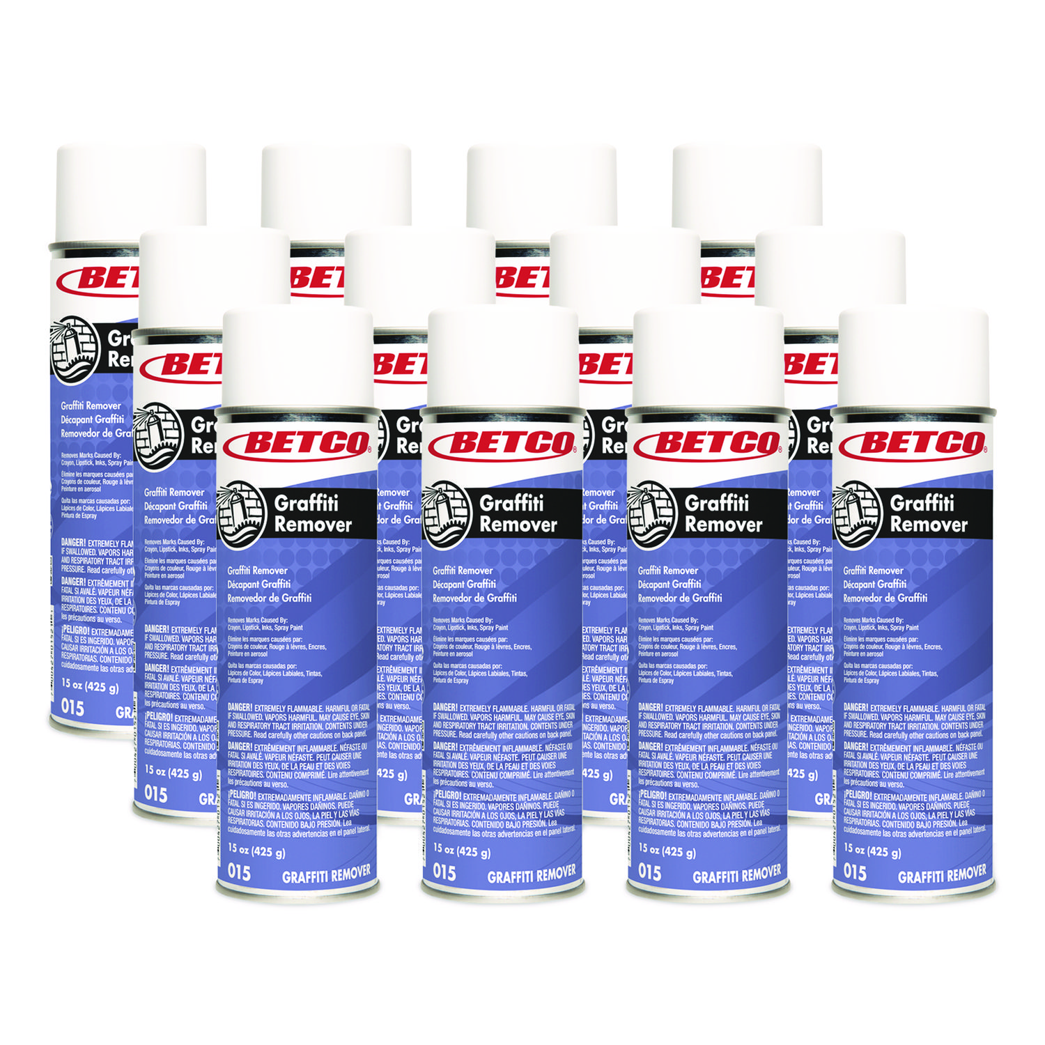 Graffiti Remover, 15 oz Aerosol Spray, 12/Carton
