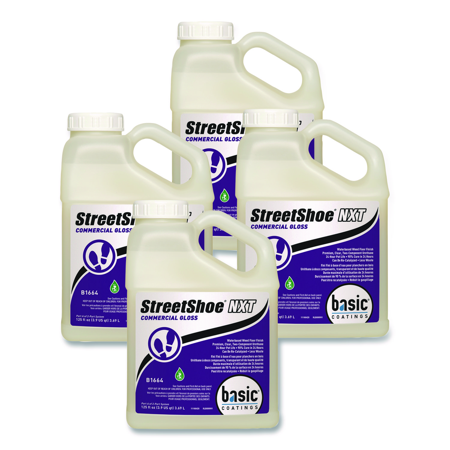 StreetShoe NXT Wood Floor Finish. 1 gal Bottle, 4/Carton