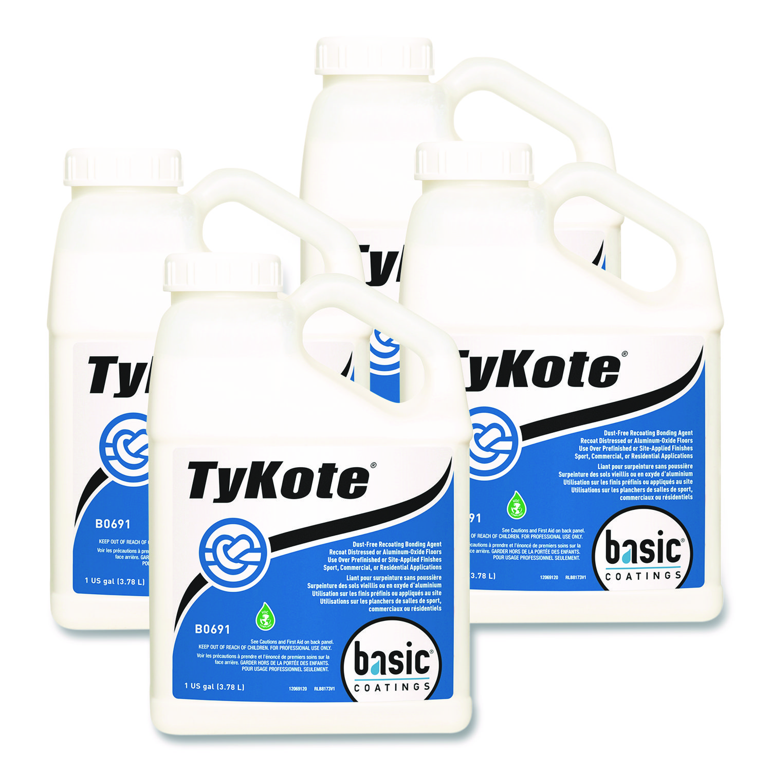 TyKote Recoat Bonding Agent, 1 gal Bottle, 4/Carton