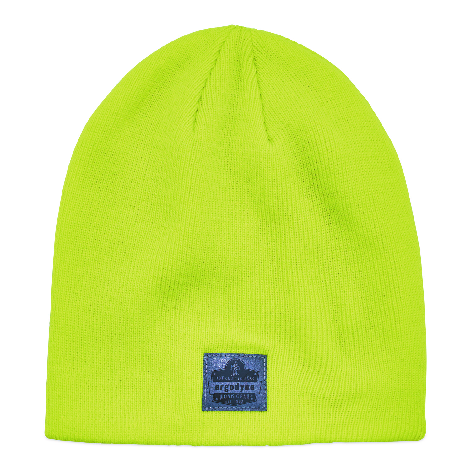 N-Ferno 6812 Rib Knit Beanie, Acrylic, One Size Fits Most, Lime