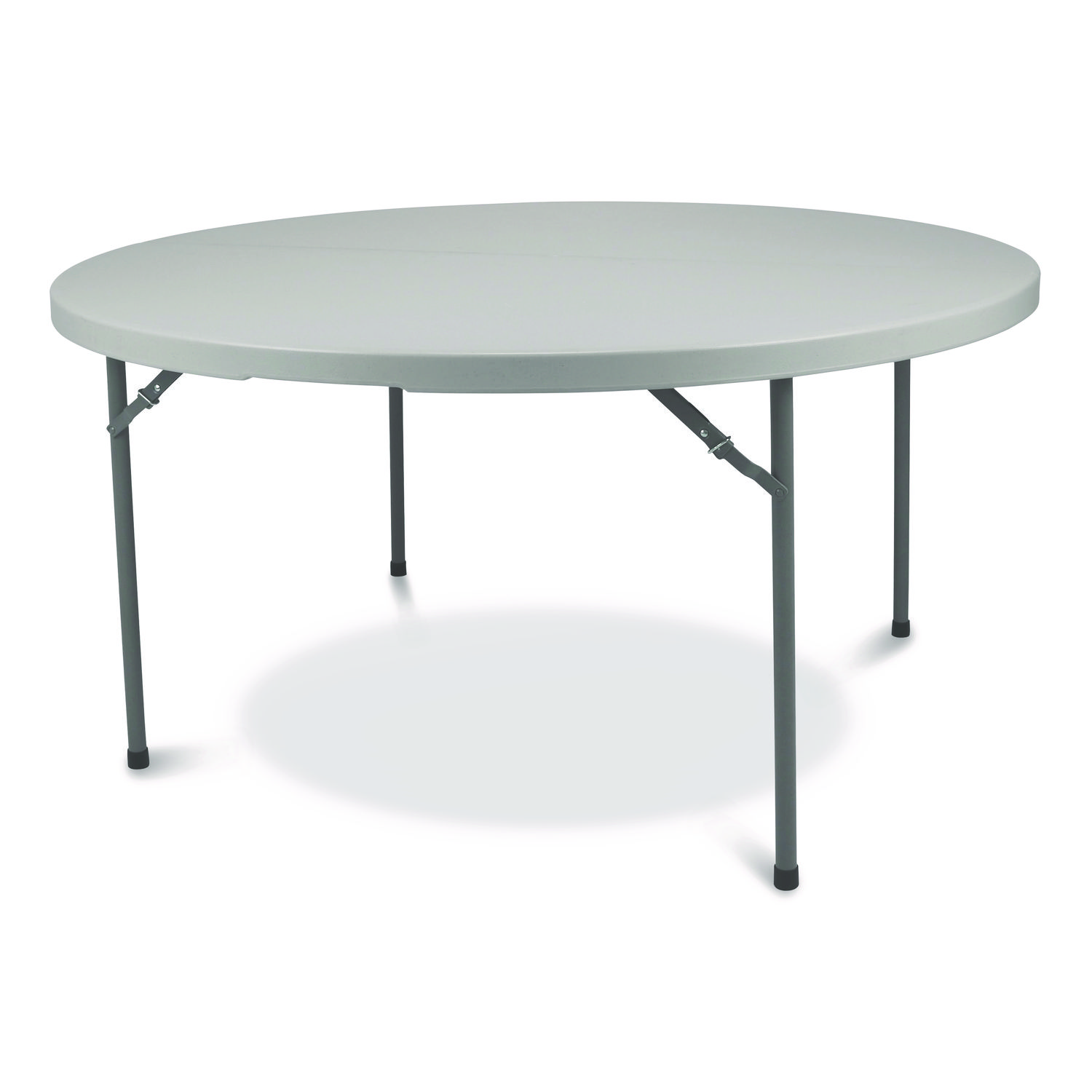 Comfort Max Fold-in-Half Table, Round, 48w x 48d x 29.25h, Speckled Gray Top, Gray Base/Legs