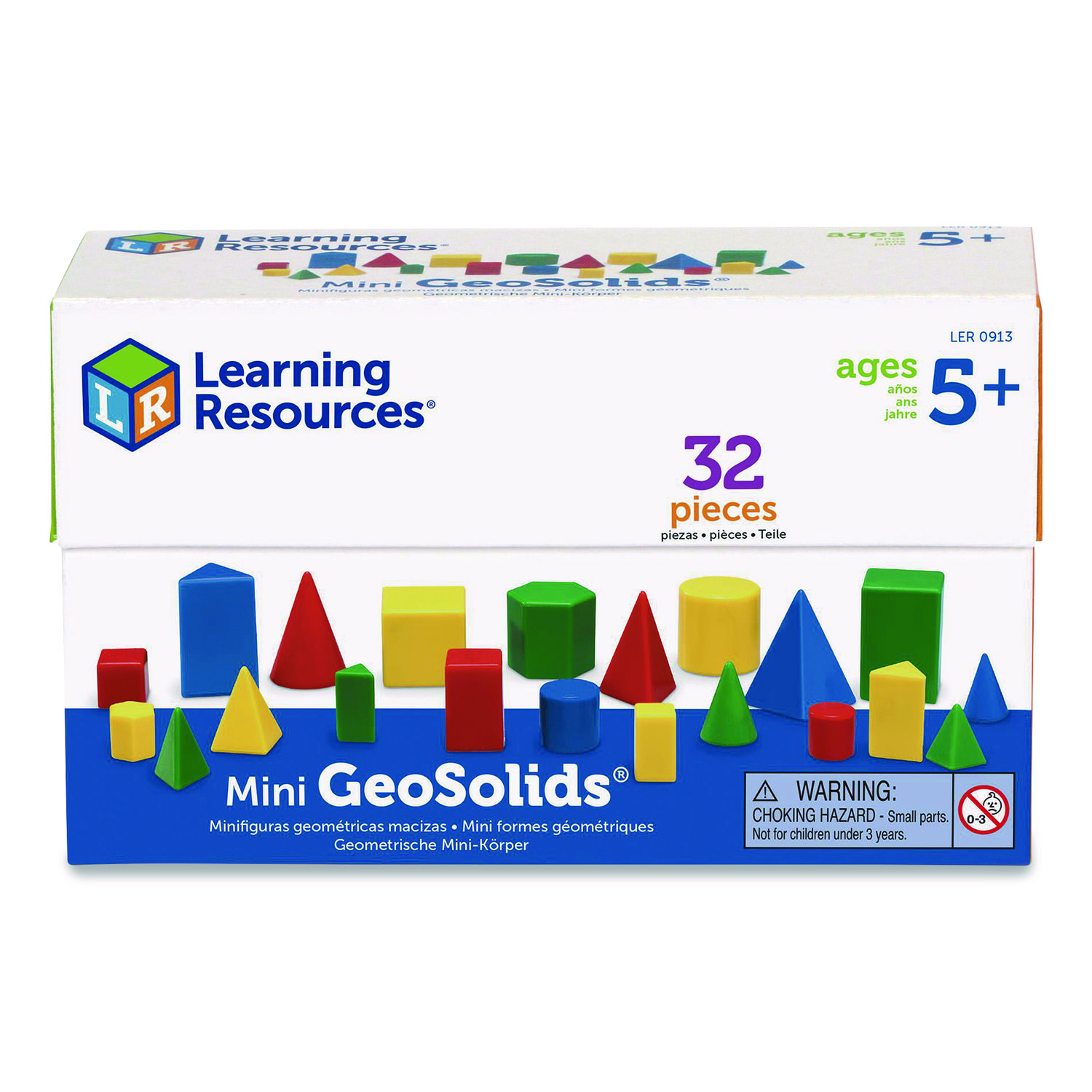 Mini GeoSolids, Grades K to 5, 32 Pieces