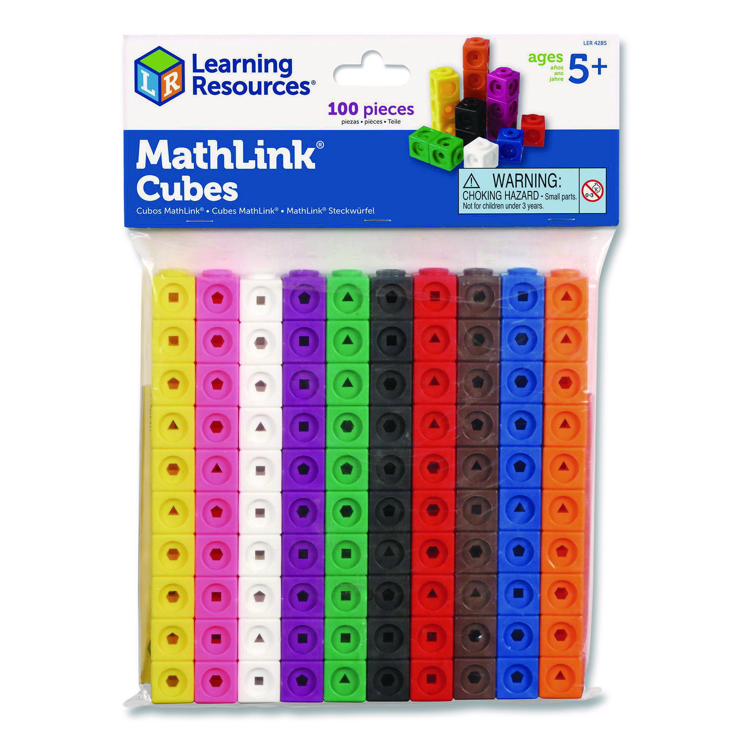 MathLink Cubes, Grades 1 to 3, 100 Pieces