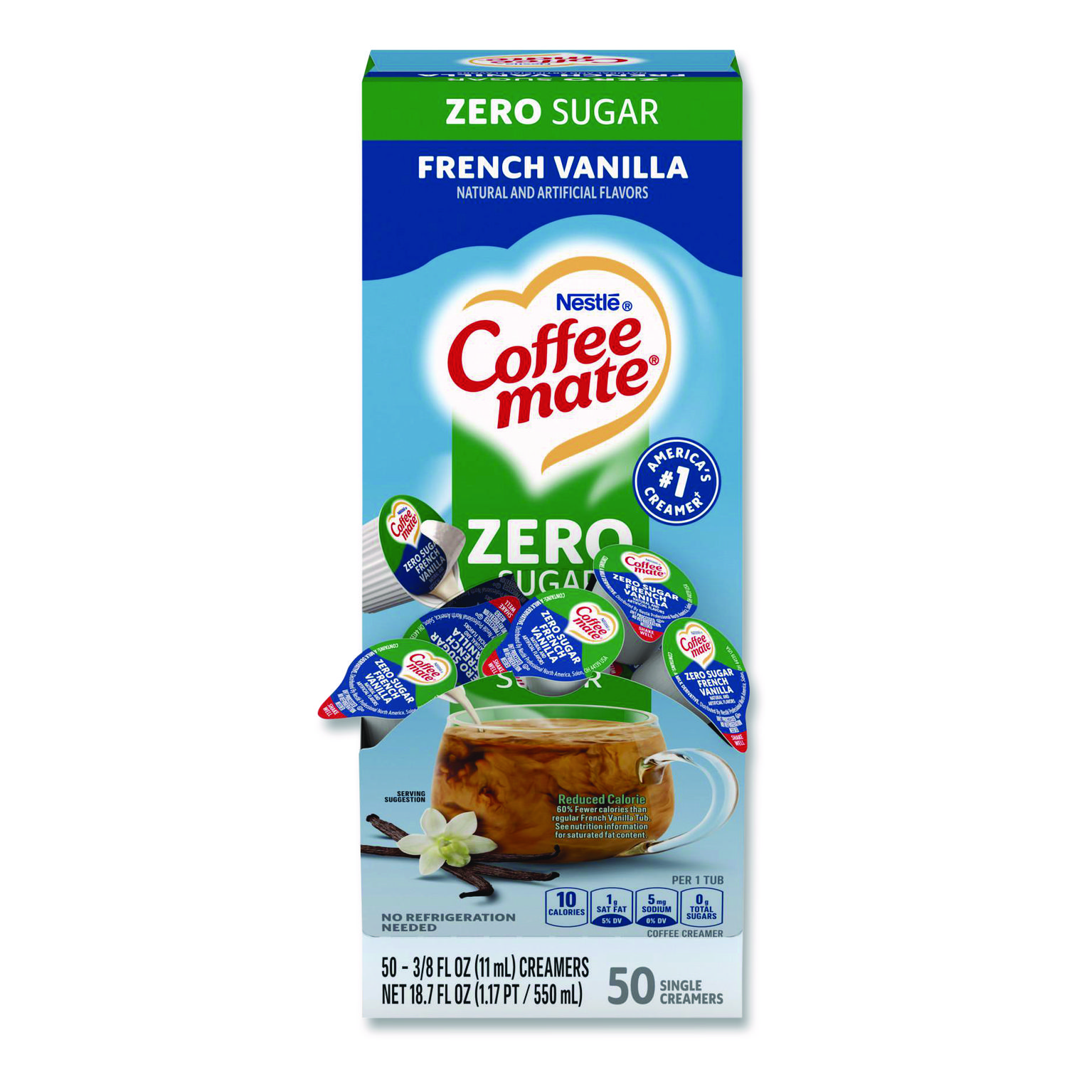 その他 RANGEAS Jr. NO COFFEE Liquid Coffee Creamer, Zero Sugar French Vanilla, 0.38 oz Mini