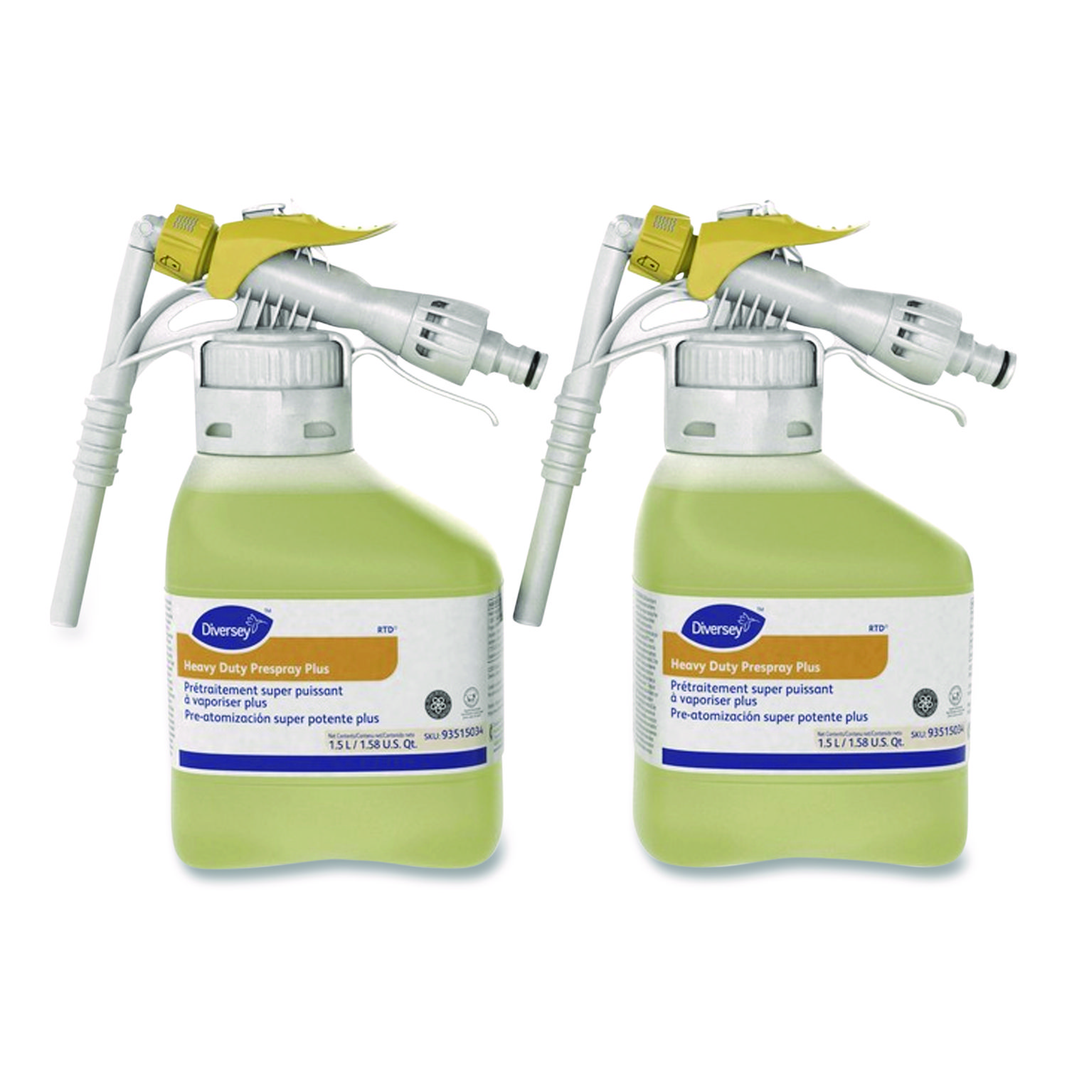 Floor Care Heavy Duty Pre-Spray Plus, RTD, Fruity Fresh Scent, 1.5 L Bottle, 2/Carton