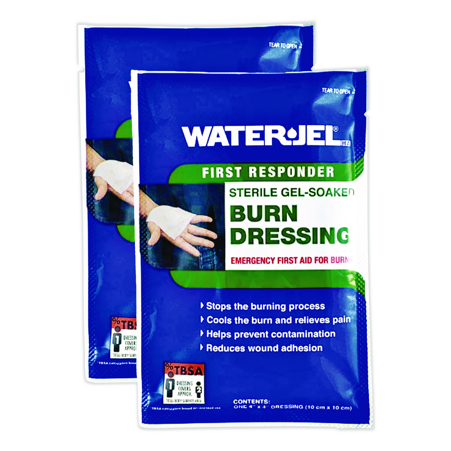 Water-Jel Burn Dressing, 4 x 4