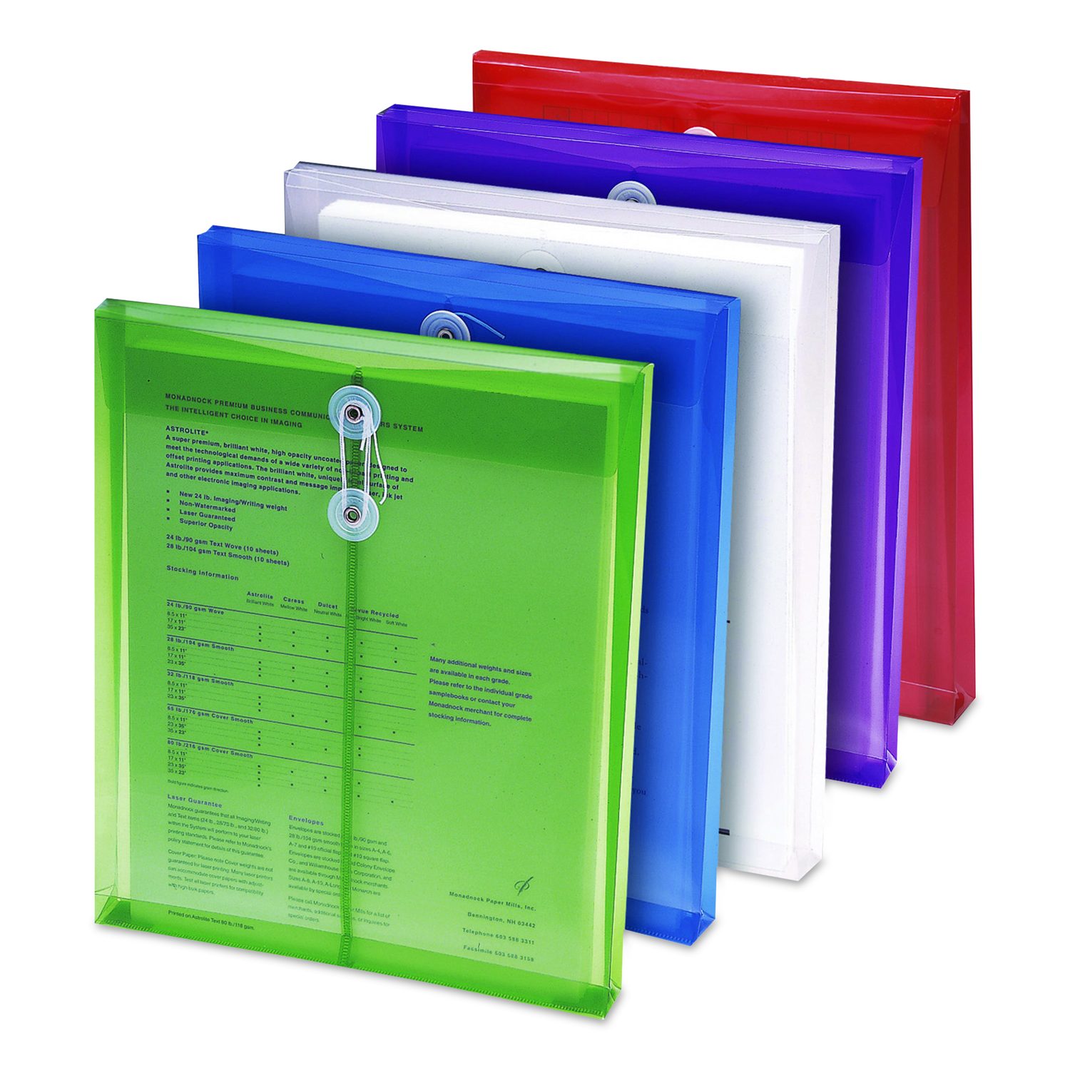 Smead Poly String and Button Interoffice Envelopes, Open-End (Vertical ...