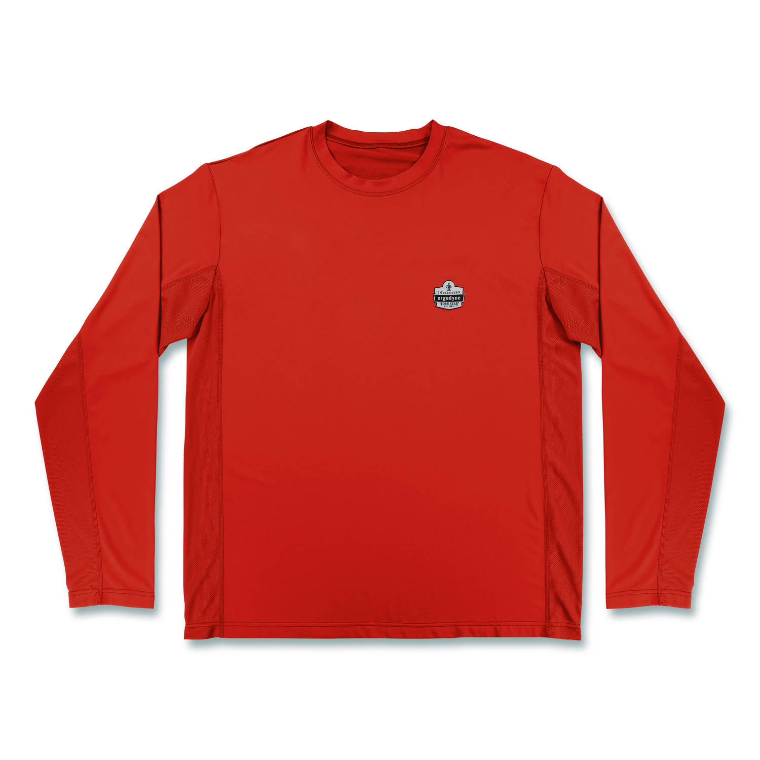 Chill-Its 6689 Cooling Long Sleeve Sun Shirt with UV Protection, Small, Orange