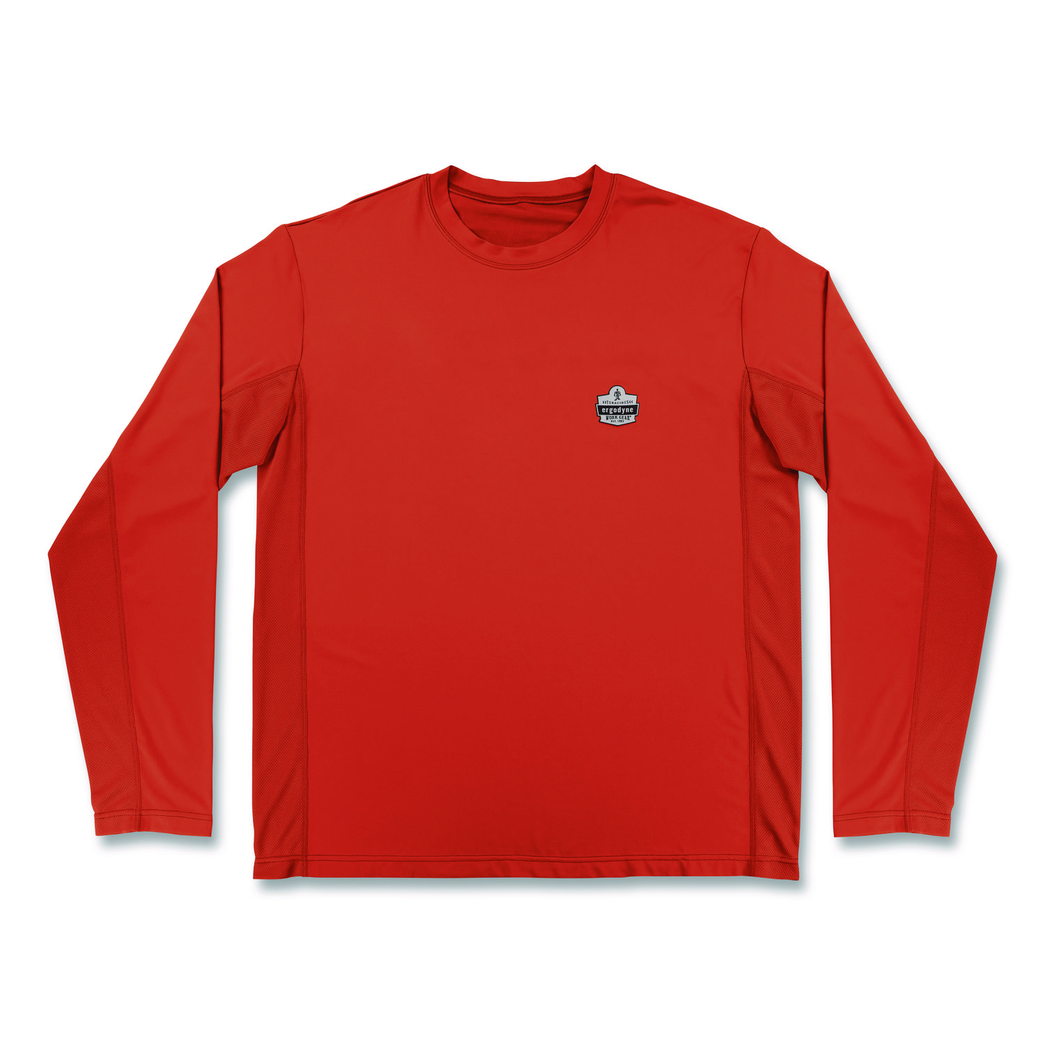 Chill-Its 6689 Cooling Long Sleeve Sun Shirt with UV Protection, Medium, Orange