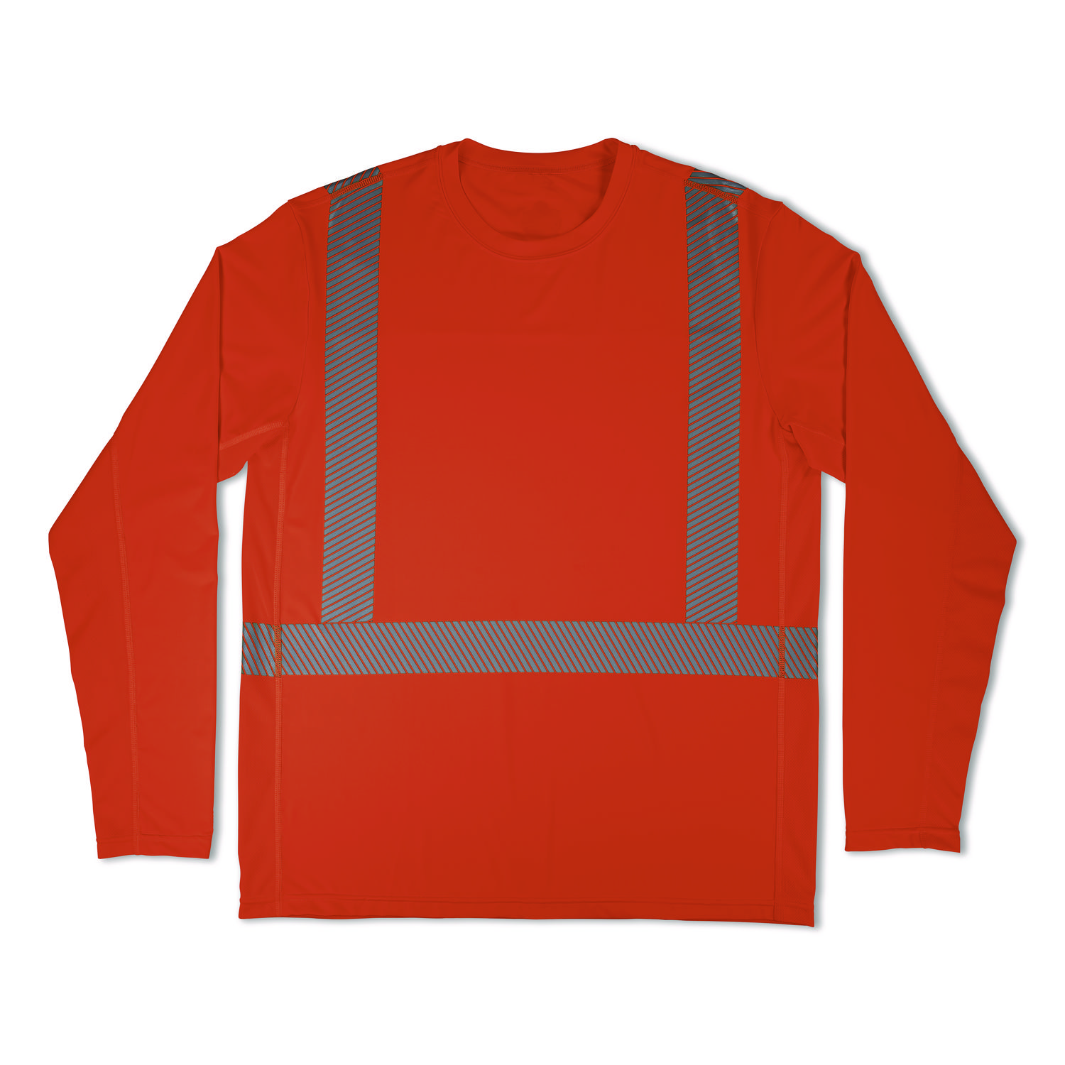Chill-Its 6688 Type R Class 2 Cooling Hi-Vis Sun Shirt with UV Protection, Large, Orange