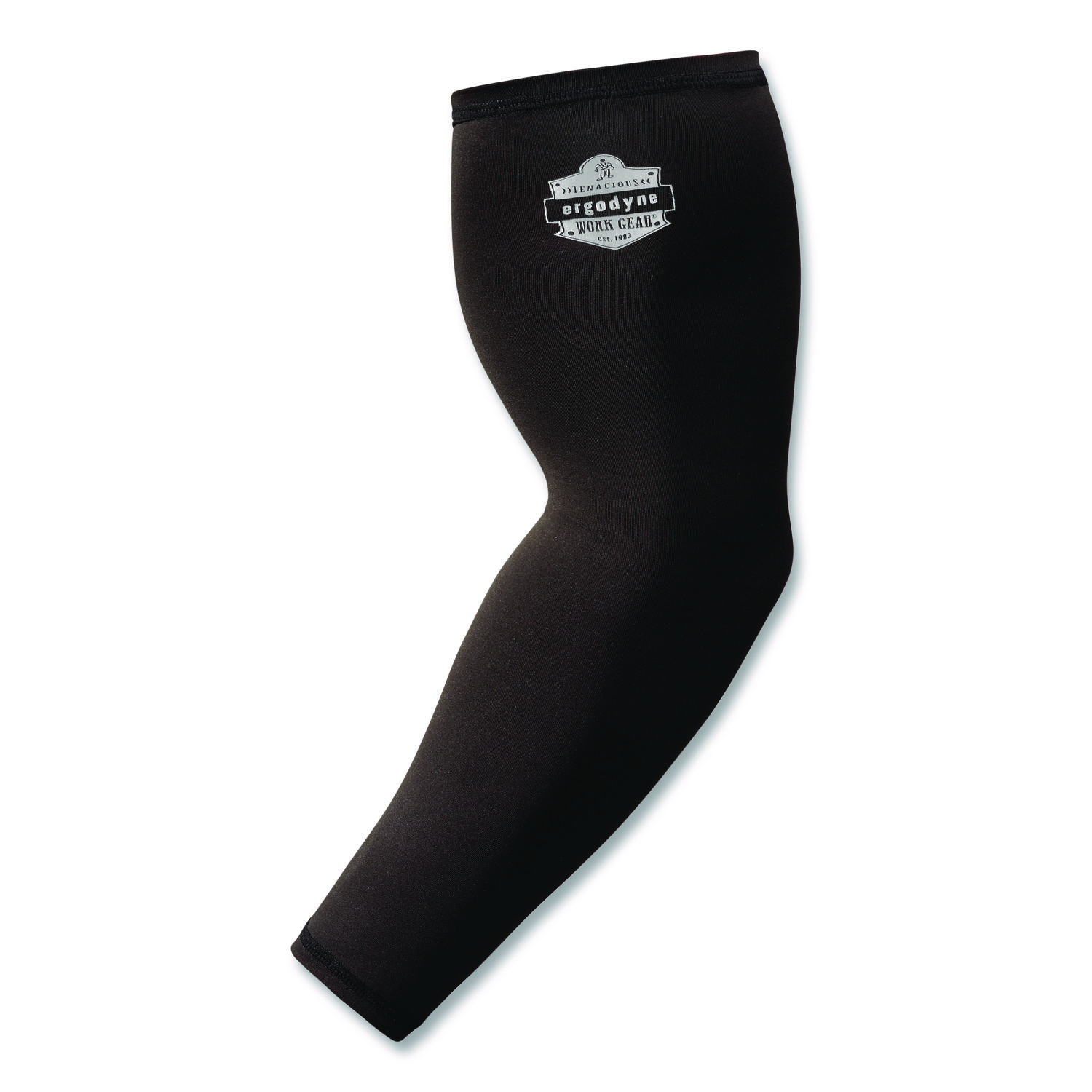 Chill-Its 6691 Cooling Arm Sleeves with Box-Handling Grip, Polyester/Spandex, 2X-Large, Black