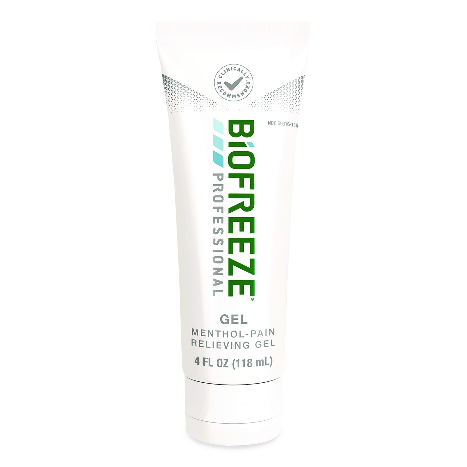 Professional Green Topical Analgesic Pain Reliever Gel, 4 oz Tube