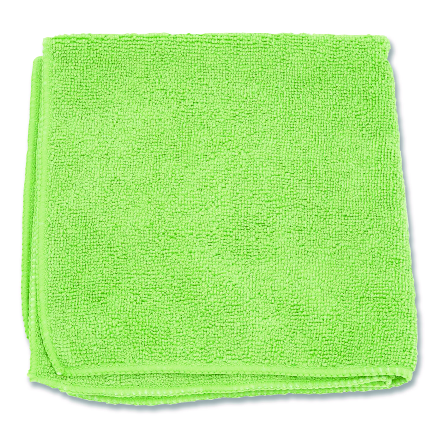 Microfiber Cloths, 12 x 12, Green, 12/Pack
