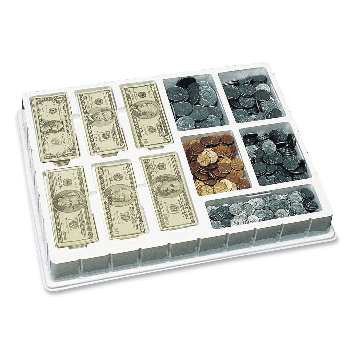 Play Money Deluxe Set, Grades K to 4, 750 Pieces