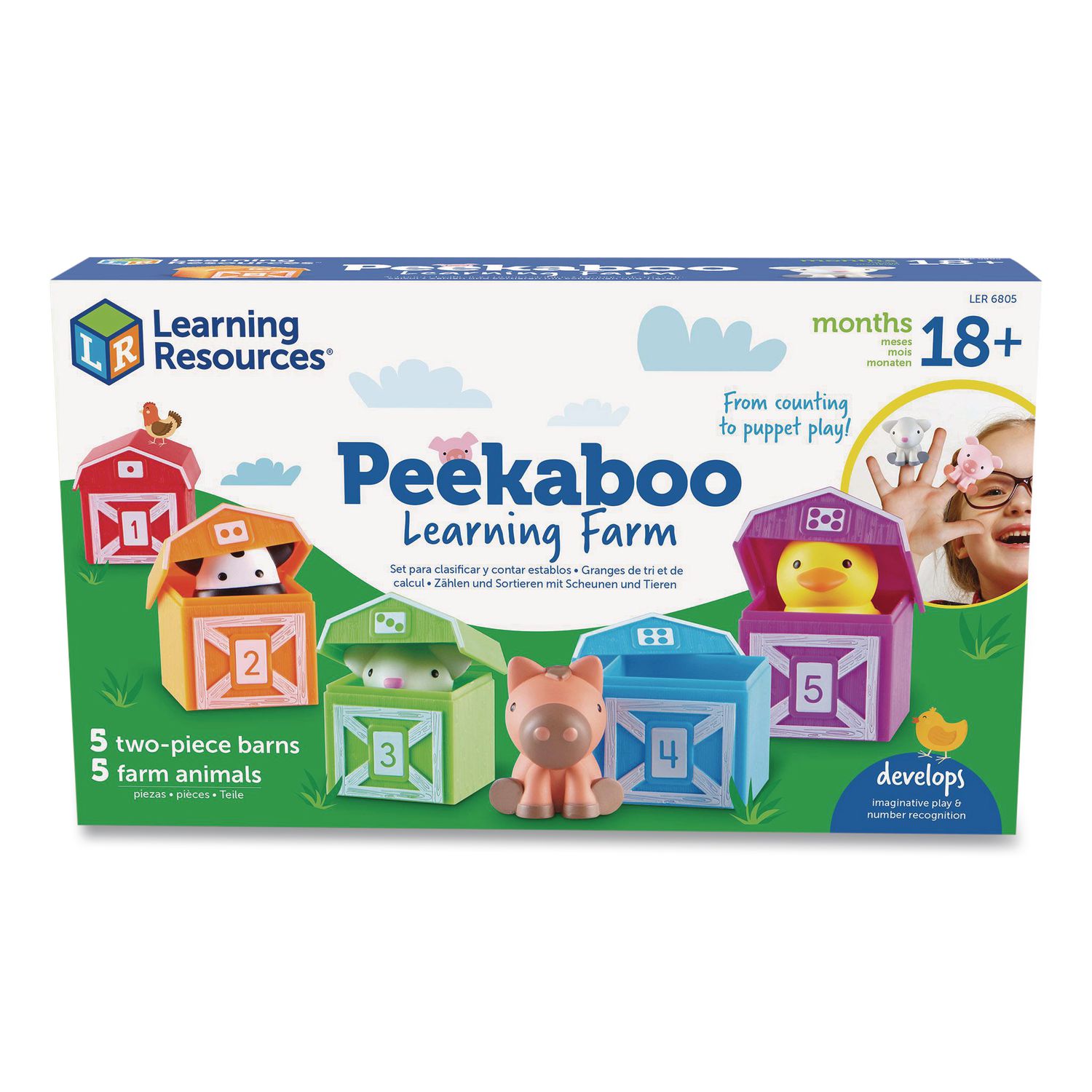 Peekaboo Learning Farm, Pre-K to K, 10 Pieces