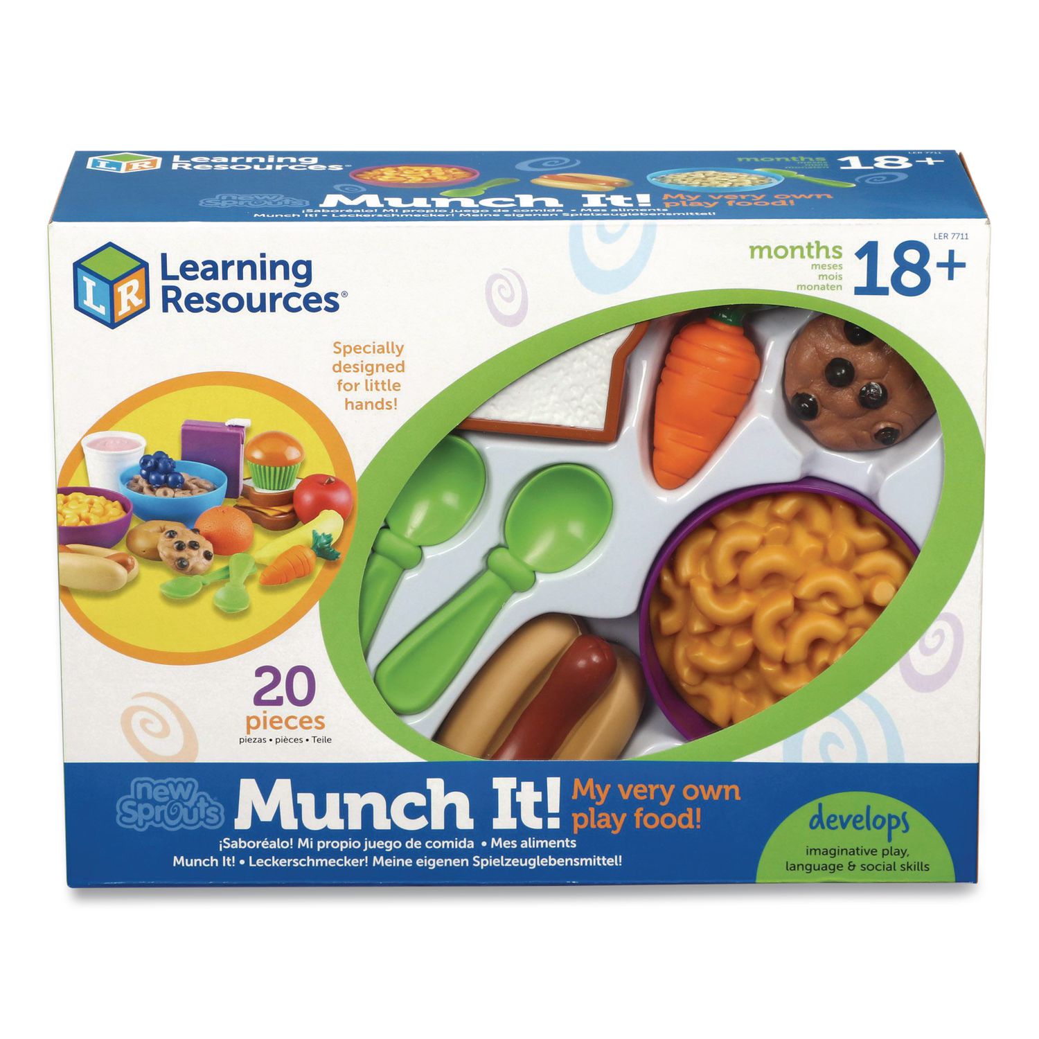 New Sprouts Munch It! Food Set, Pre-K to K, 20 Pieces