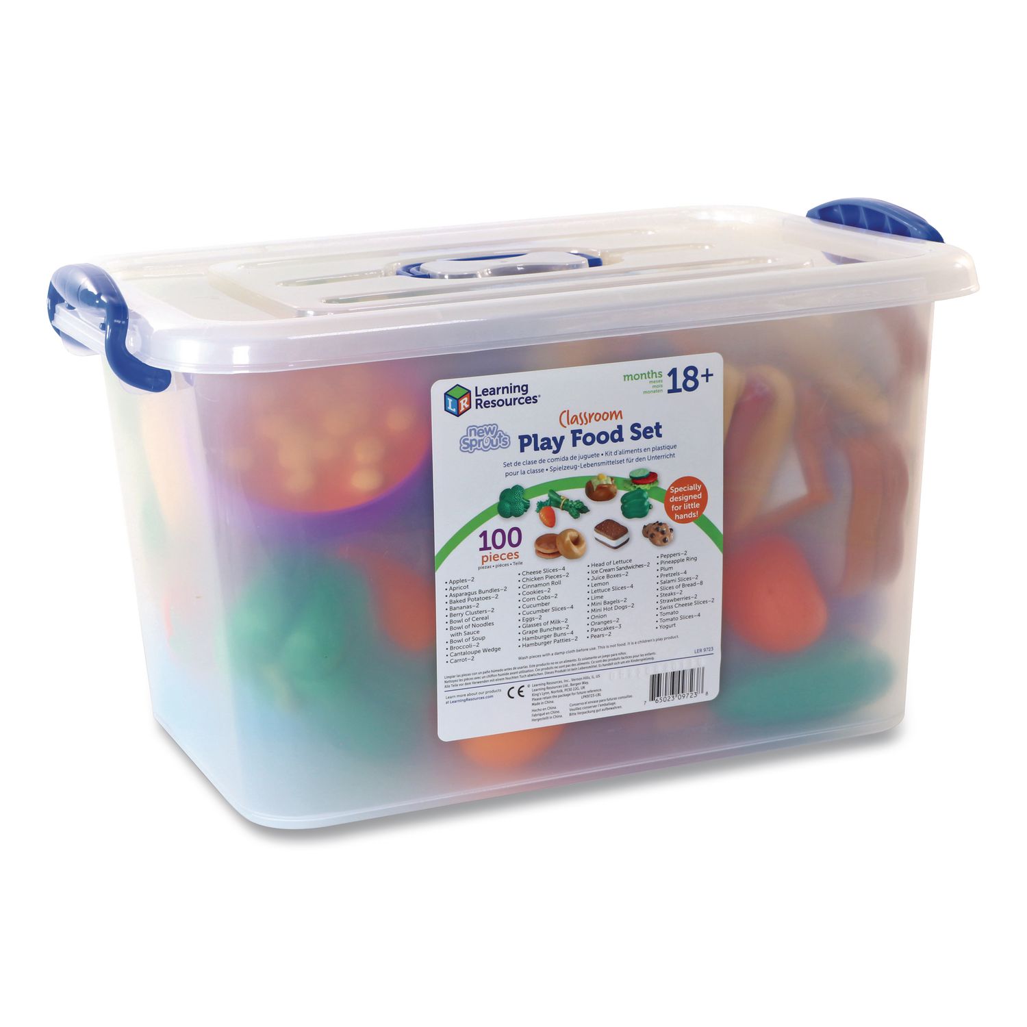 New Sprouts Classroom Play Food Set, Pre-K to K, 100 Pieces