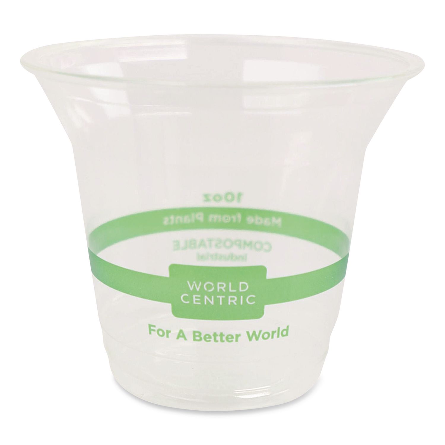 PLA Clear Cold Cups, 10 oz, Plastic, Clear, 1,000/Carton