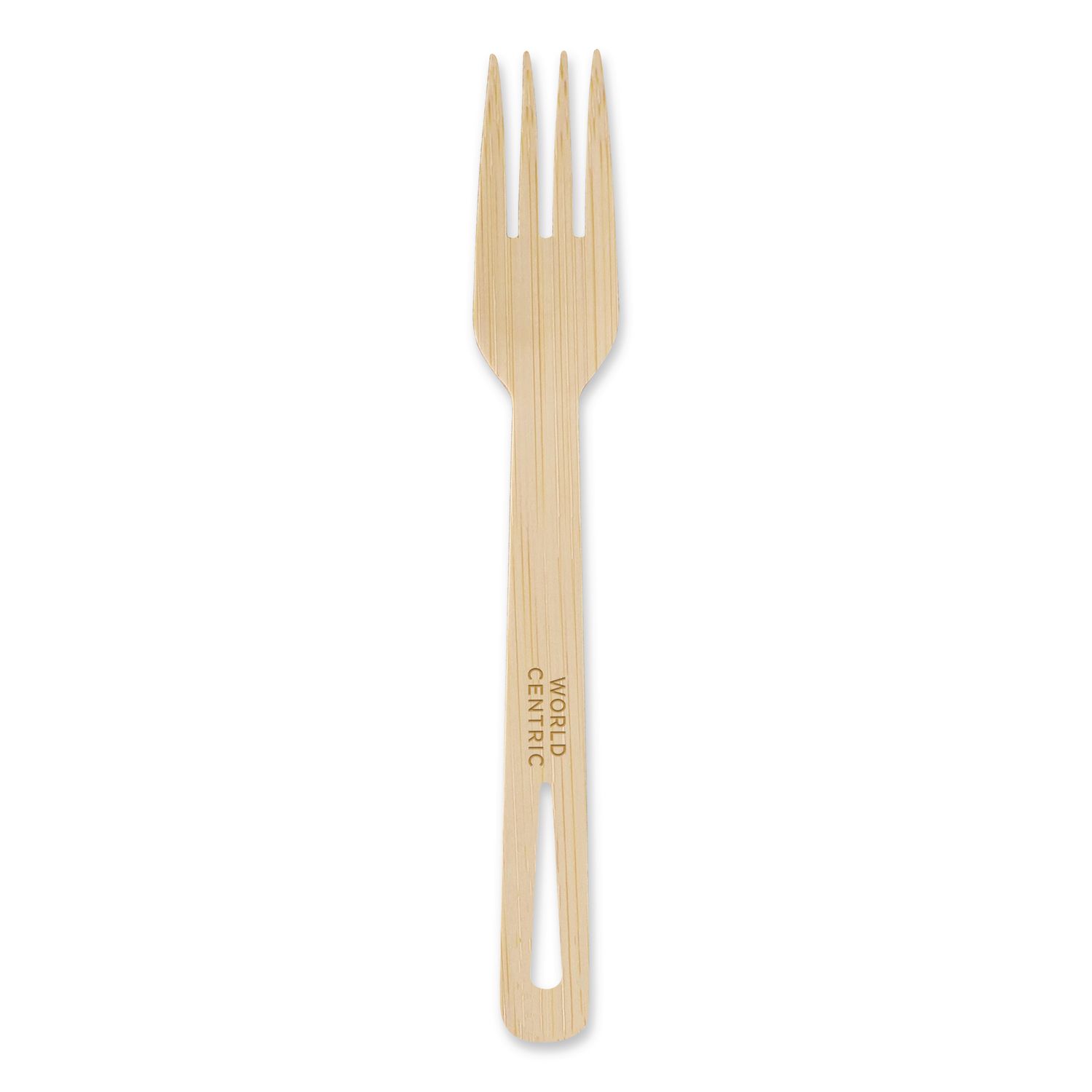 Bamboo Cutlery, Fork, Paper, Natural, 2,000/Carton