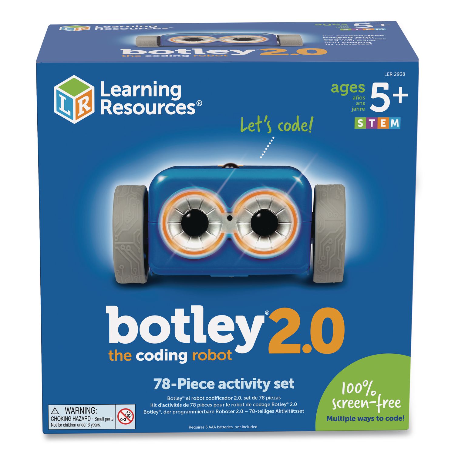 Botley 2.0 the Coding Robot Activity Set, Grades K to 5, 78 Pieces