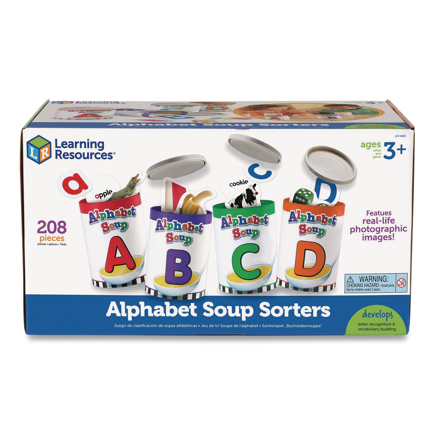 Alphabet Soup Sorters, Pre-K to K, 208 Pieces