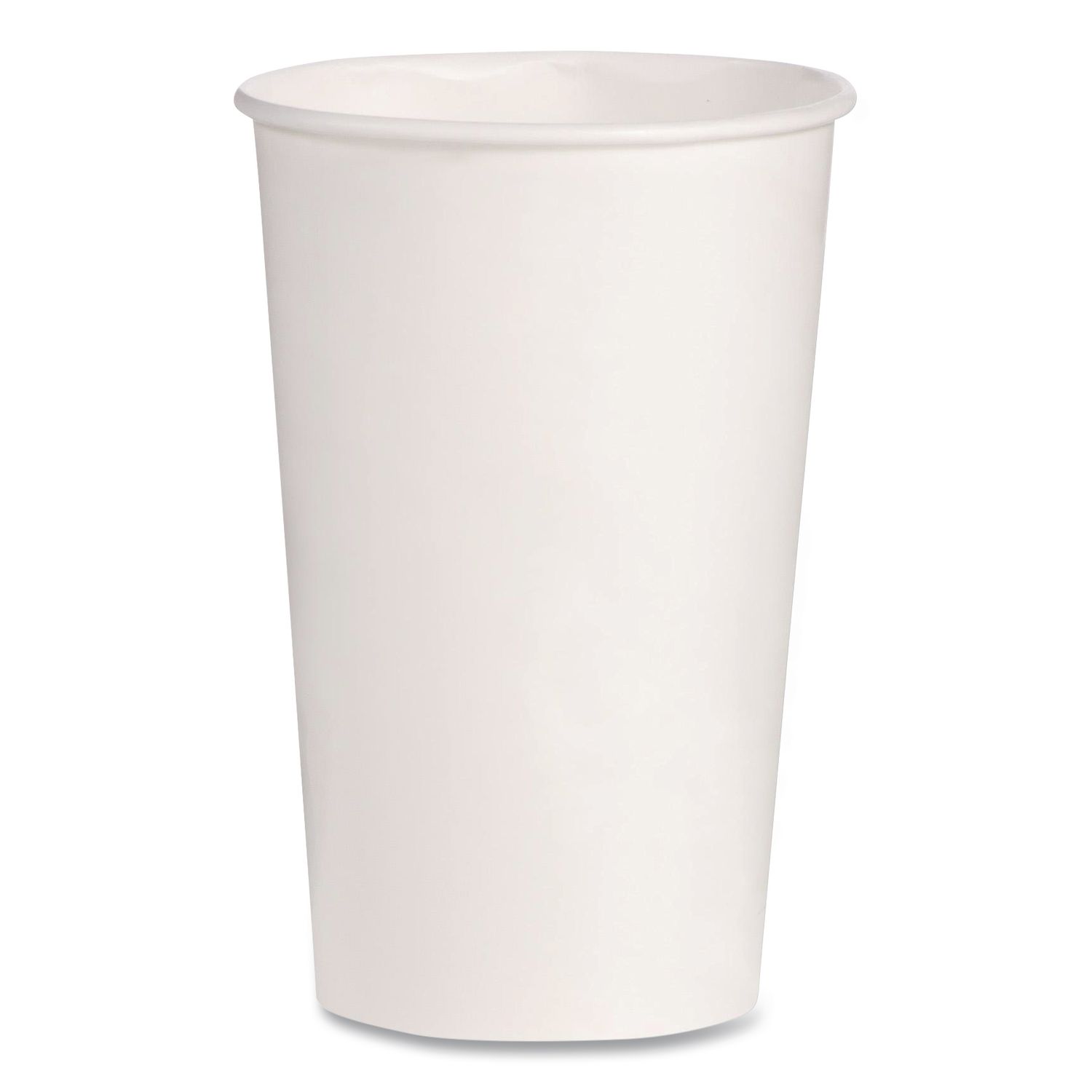 Double Sided Poly (DSP) Paper Cold Cups, 16 oz, White, 50 Cups/Sleeve, 20 Sleeves/Carton