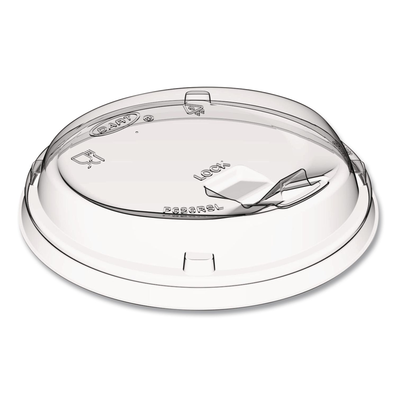 Prima Strawless Plastic Lids, Fits 12 oz to 26 oz Cold Cups, Clear, 100/Sleeve, 10 Sleeves/Carton