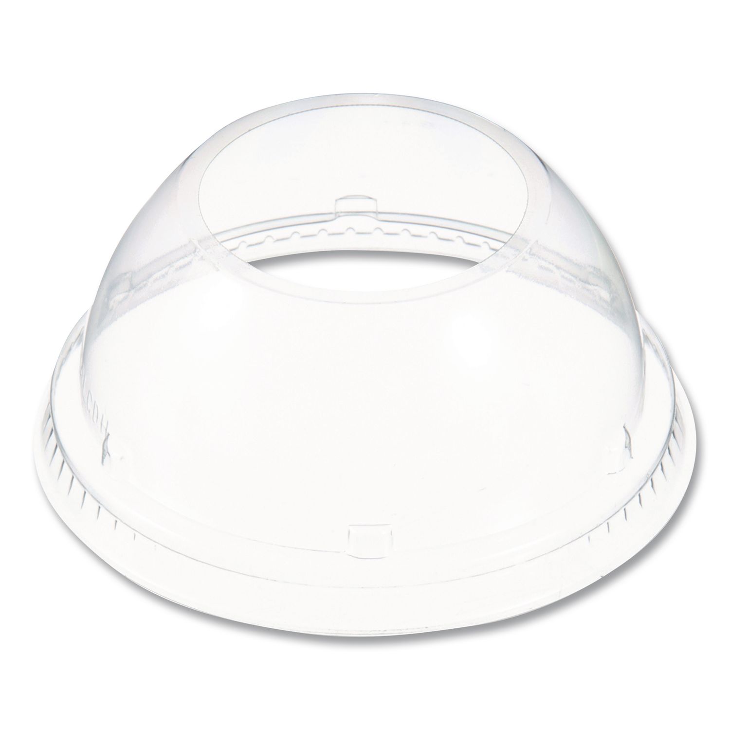 Dome-Top Sundae/Cold Cup Lids, Fits 12 oz to 24 oz Cold Cups, Plastic, Clear, 1,000/Carton