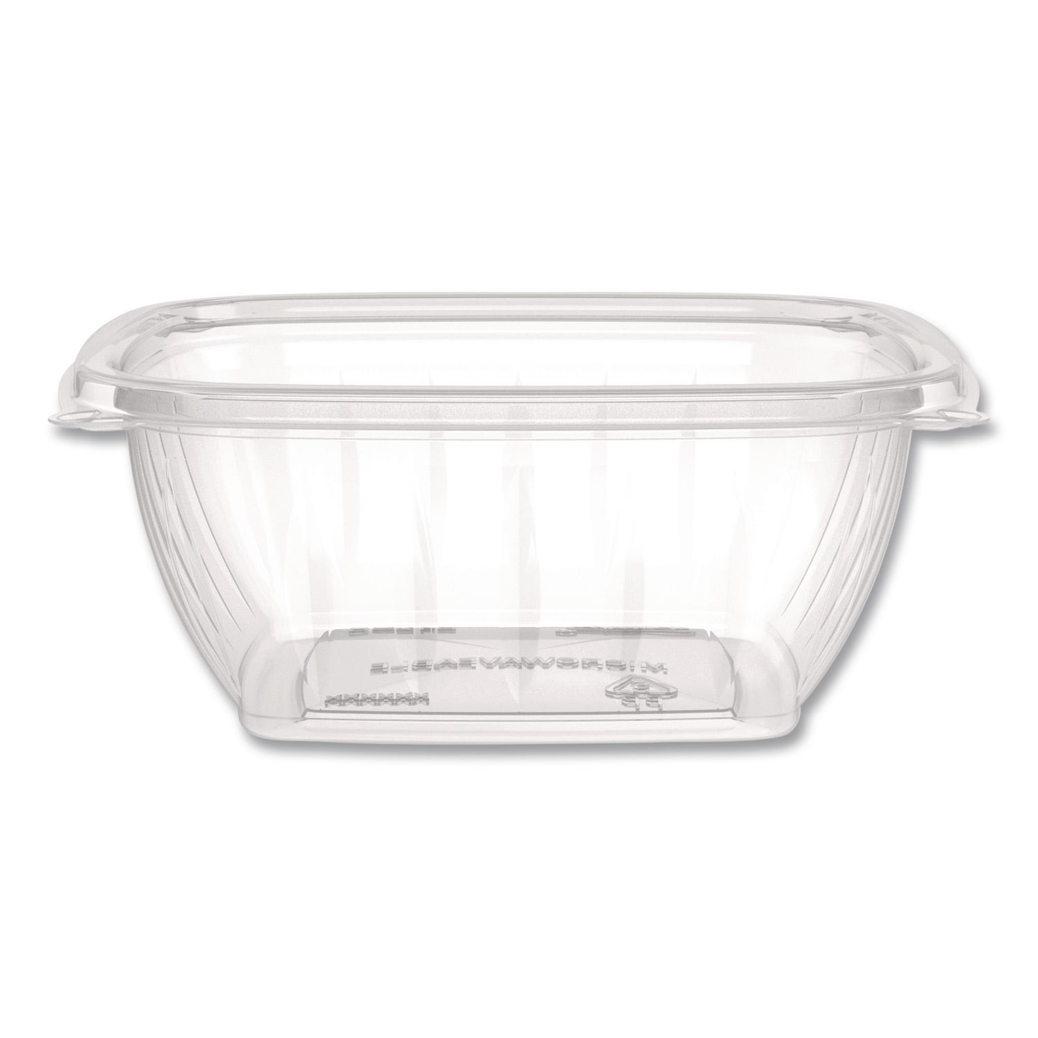 Square Plastic Bowls, 12 oz, 8.5 x 8.5 x 2.64, Clear, Plastic, 63 Bowls/Sleeve, 8 Sleeves/Carton