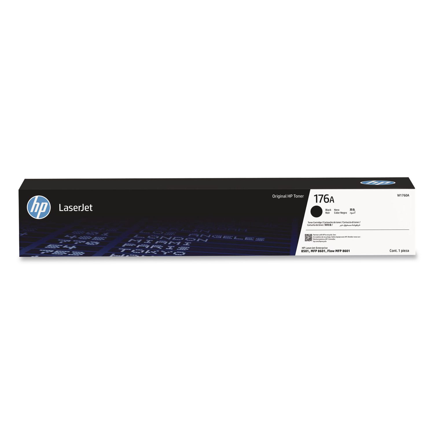 HP 176A (W1760A) Black Original LaserJet Toner Cartridge