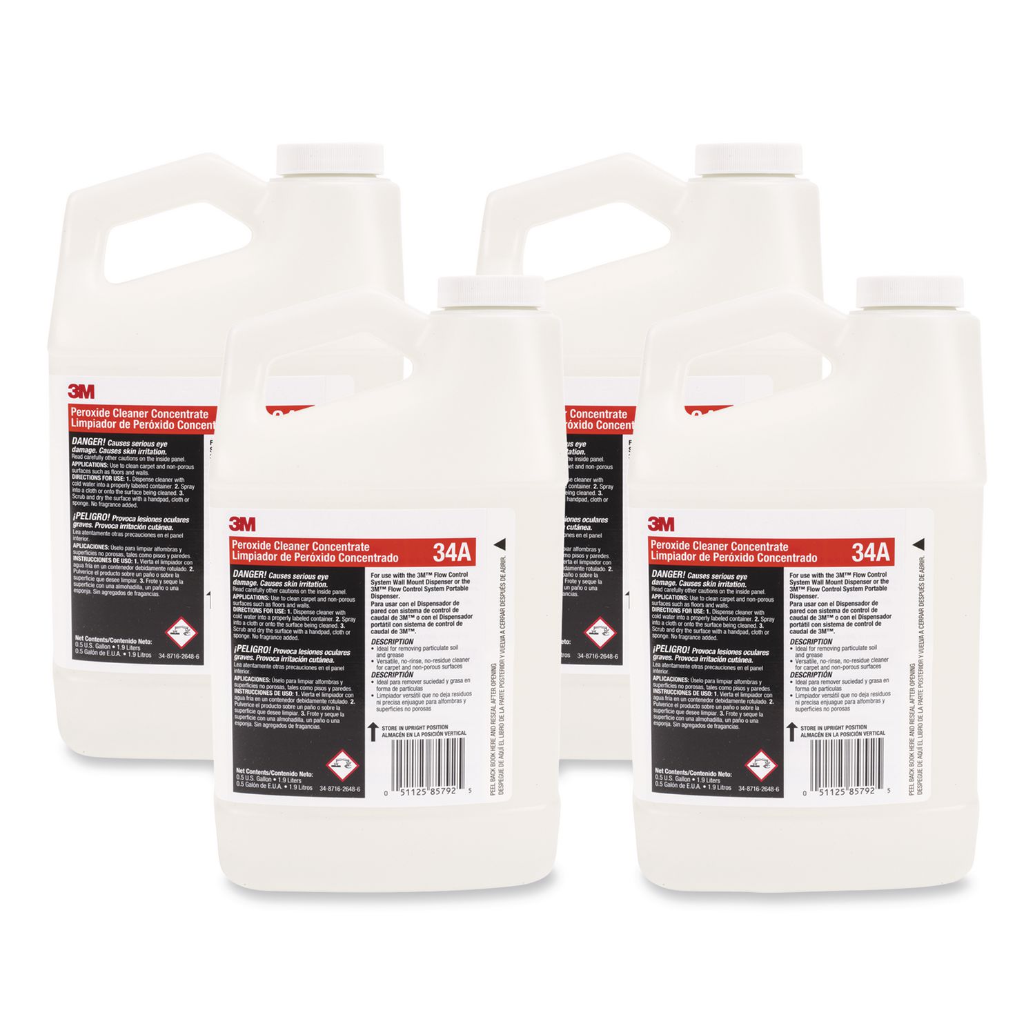 Peroxide Cleaner Concentrate, 0.5 gal, 4/Carton