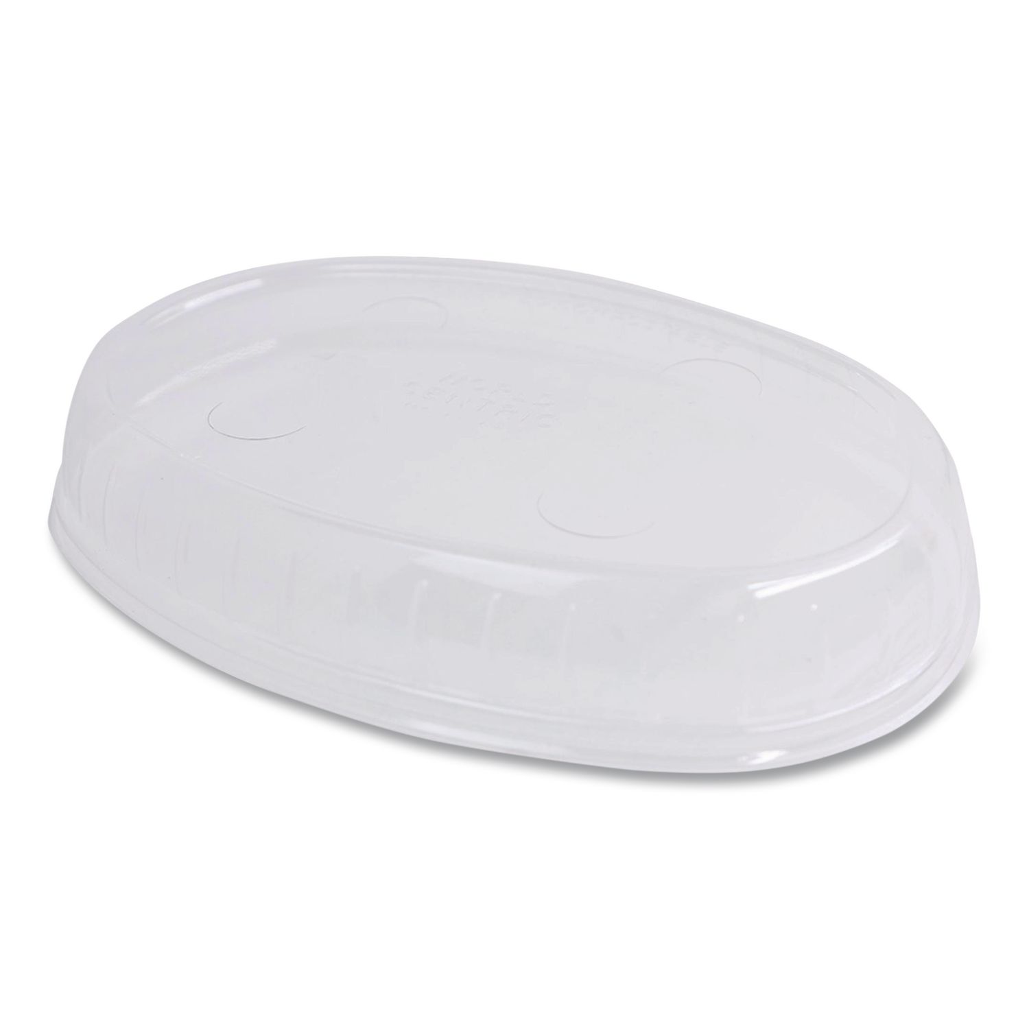 PLA Lids for Fiber Burrito Bowls, 9.7" Diameter, Clear, Plastic, 300/Carton