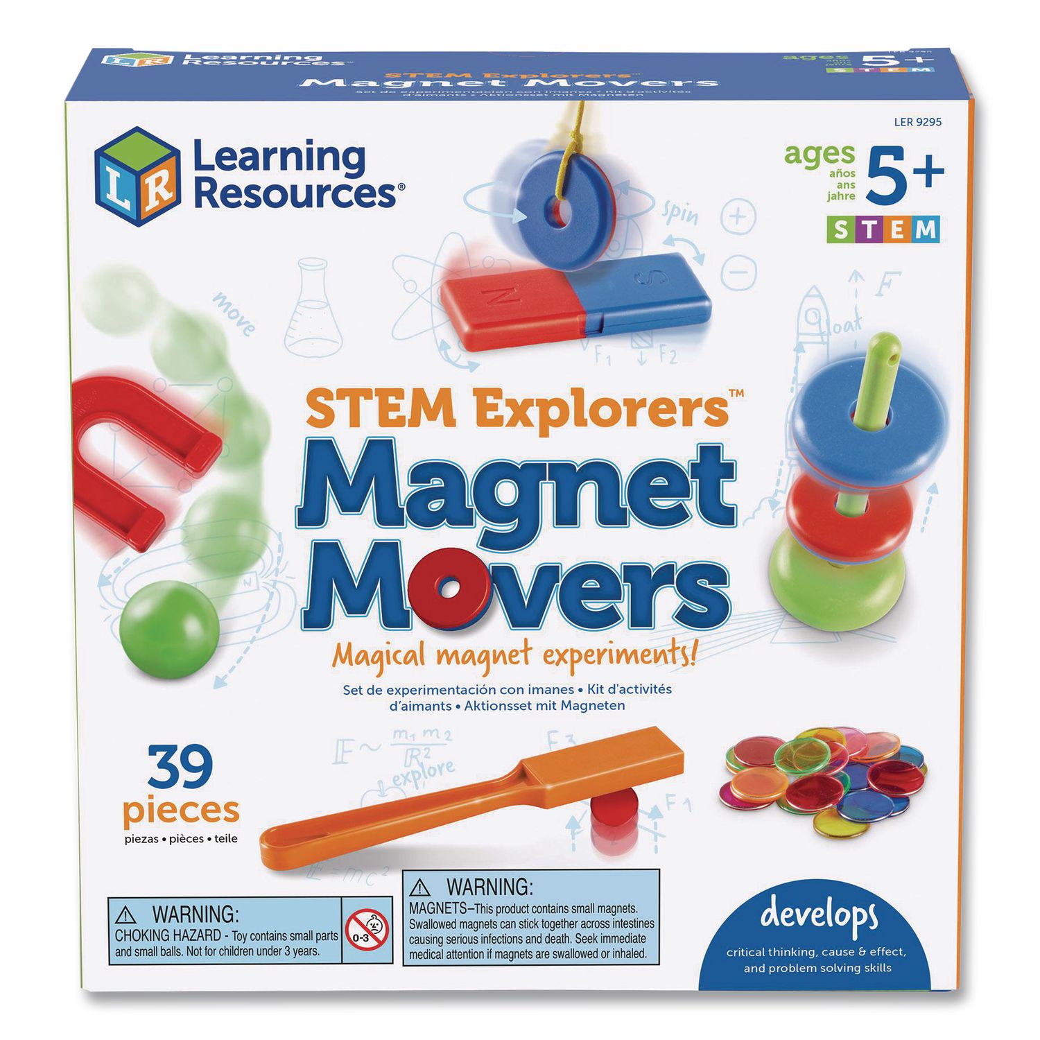 STEM Explorers Magnet Movers, Grades K to 2, 39 Pieces