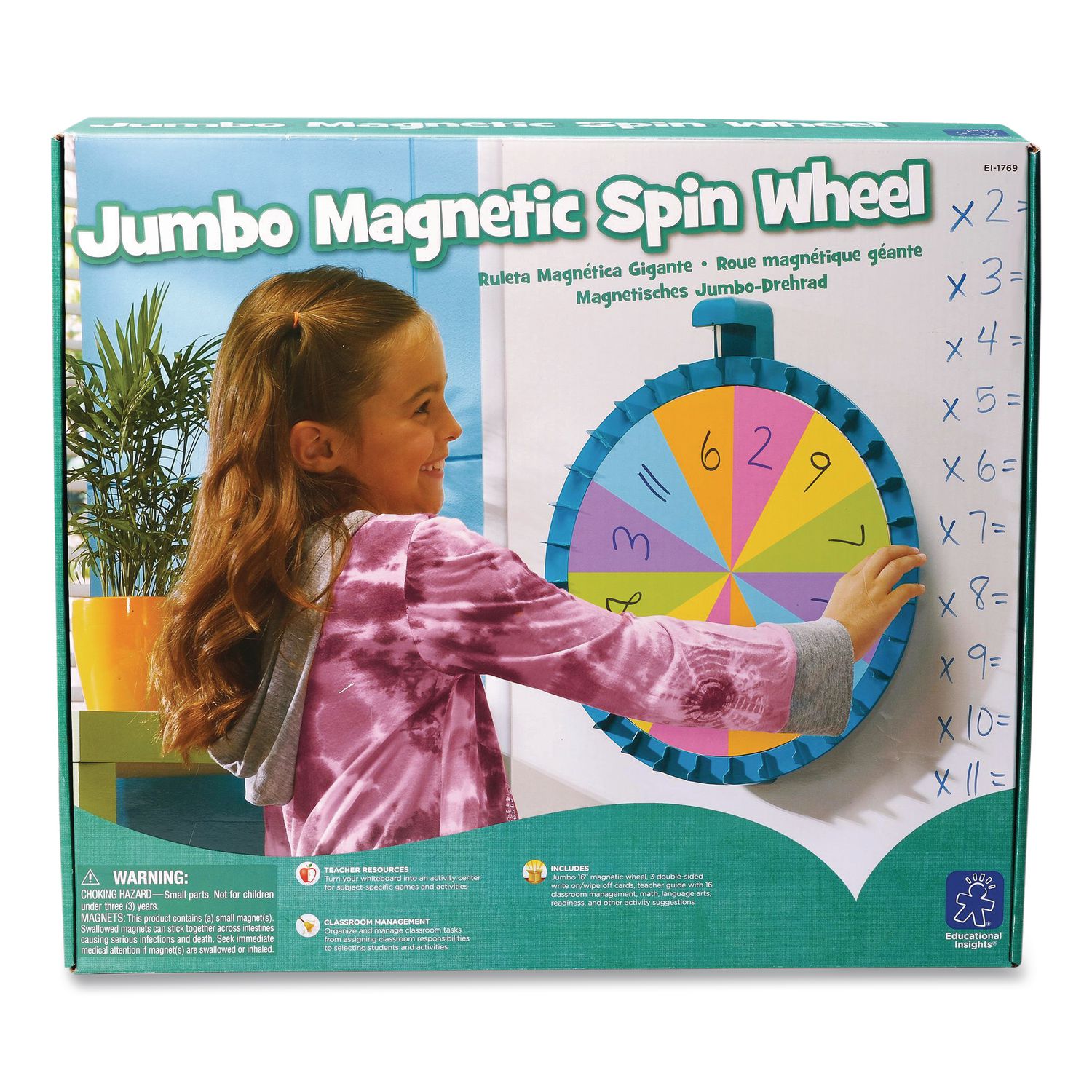 Jumbo Magnetic Spin Wheel, 16" Diameter, Ages 3 and Up