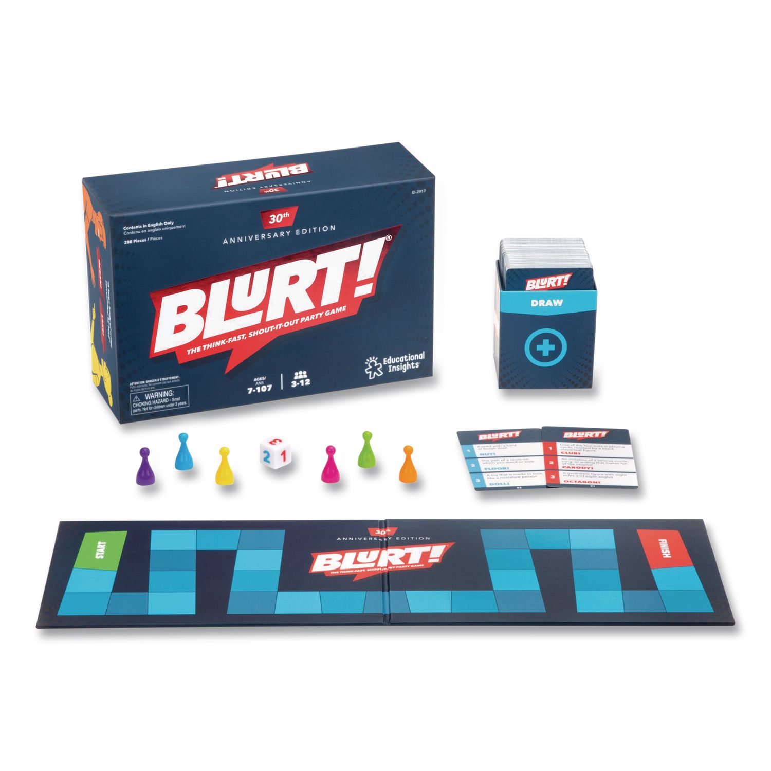 BLURT! Memory and Problem Solving Game, 3 to 6 Players, Ages 7 and Up, 207 Pieces