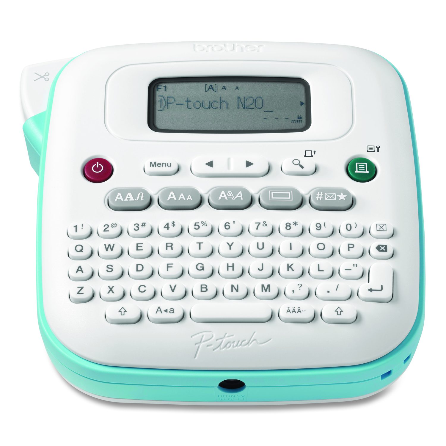 P-Touch PT-N20 Personal Desktop Label Maker, 2 Lines, 6 x 6 x 2.9