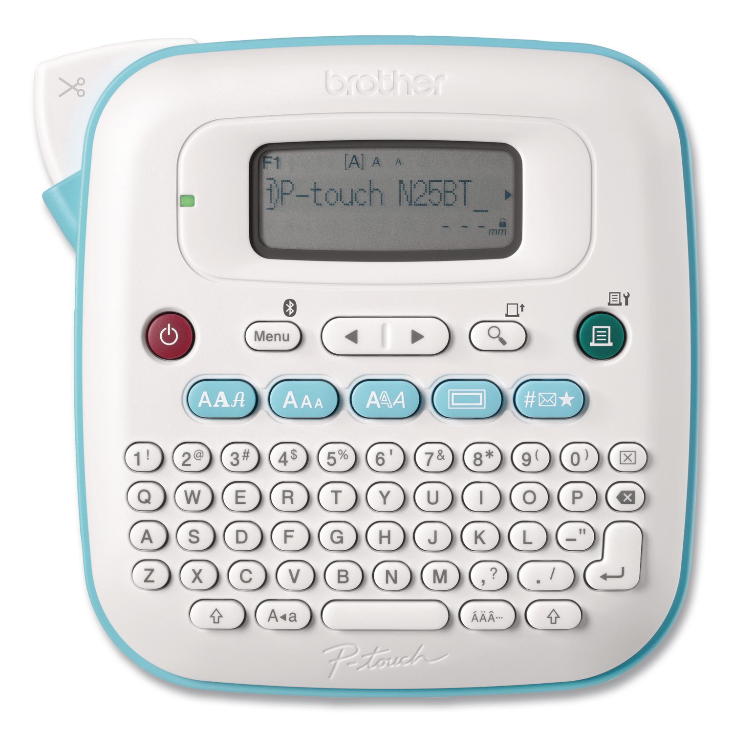 P-Touch PT-N25BT Personal Connected Label Maker, 2 Lines, 6 x 6 x 2.9
