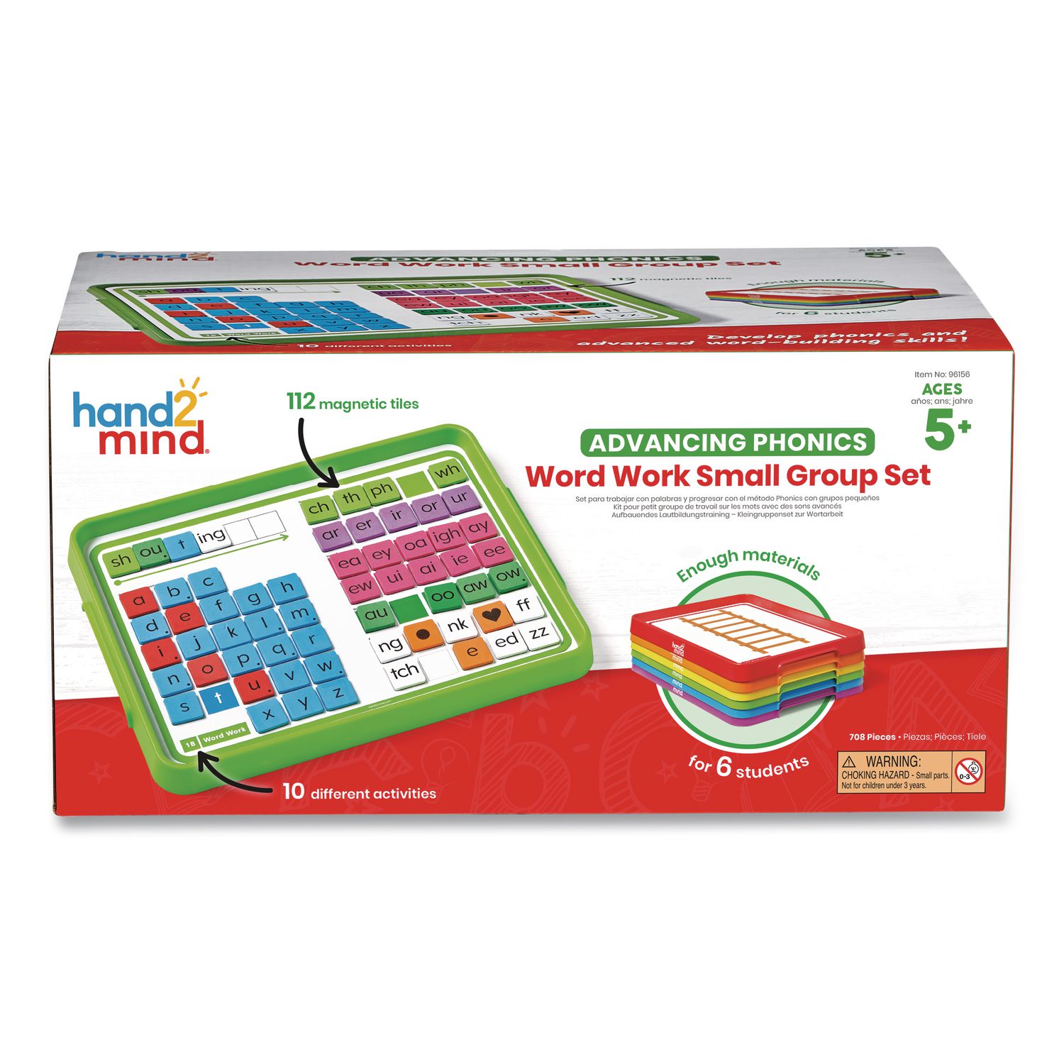 Advancing Phonics Word Work Small Group Set, 2 to 6 Players, Grades Pre-K to 2