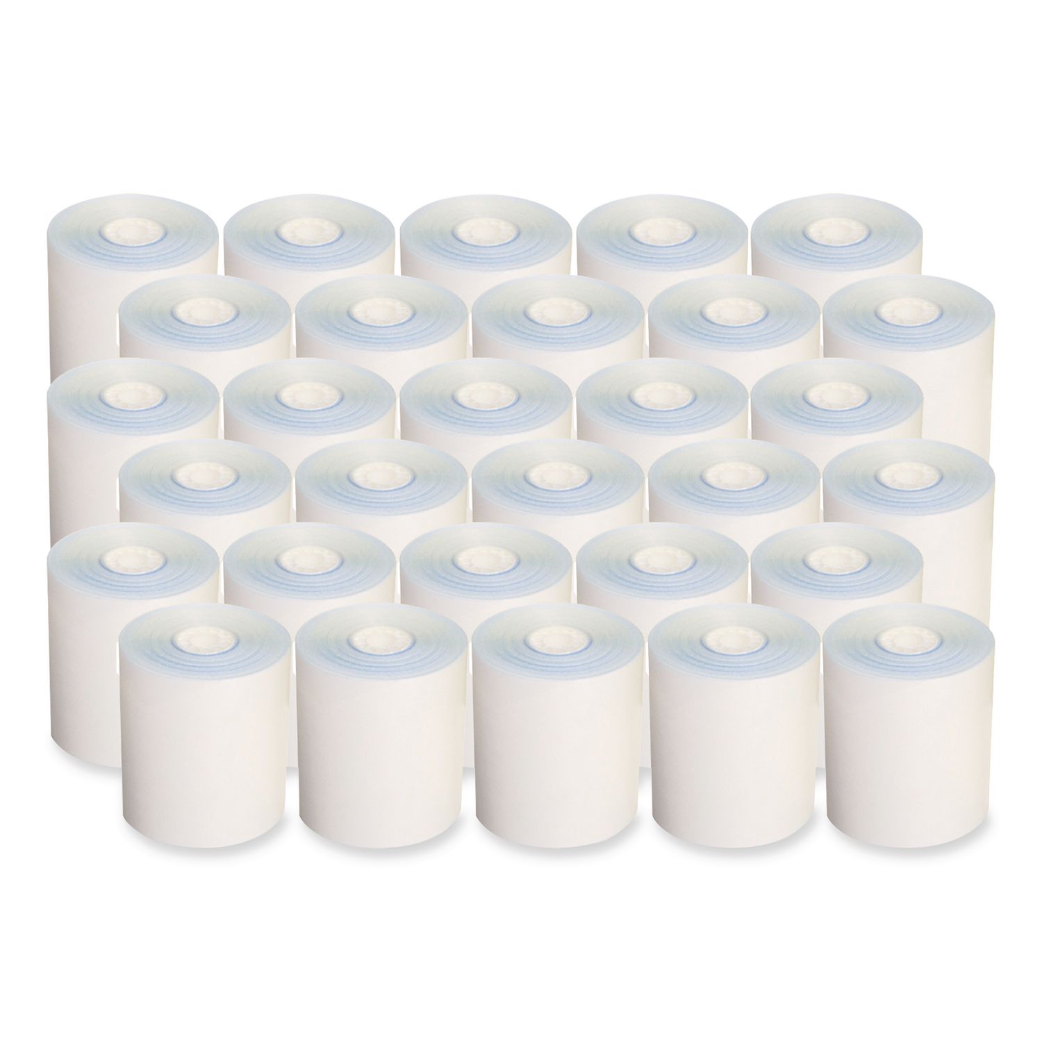 No Carbon Register Rolls, 3" x 90 ft, White/Yellow, 30/Carton