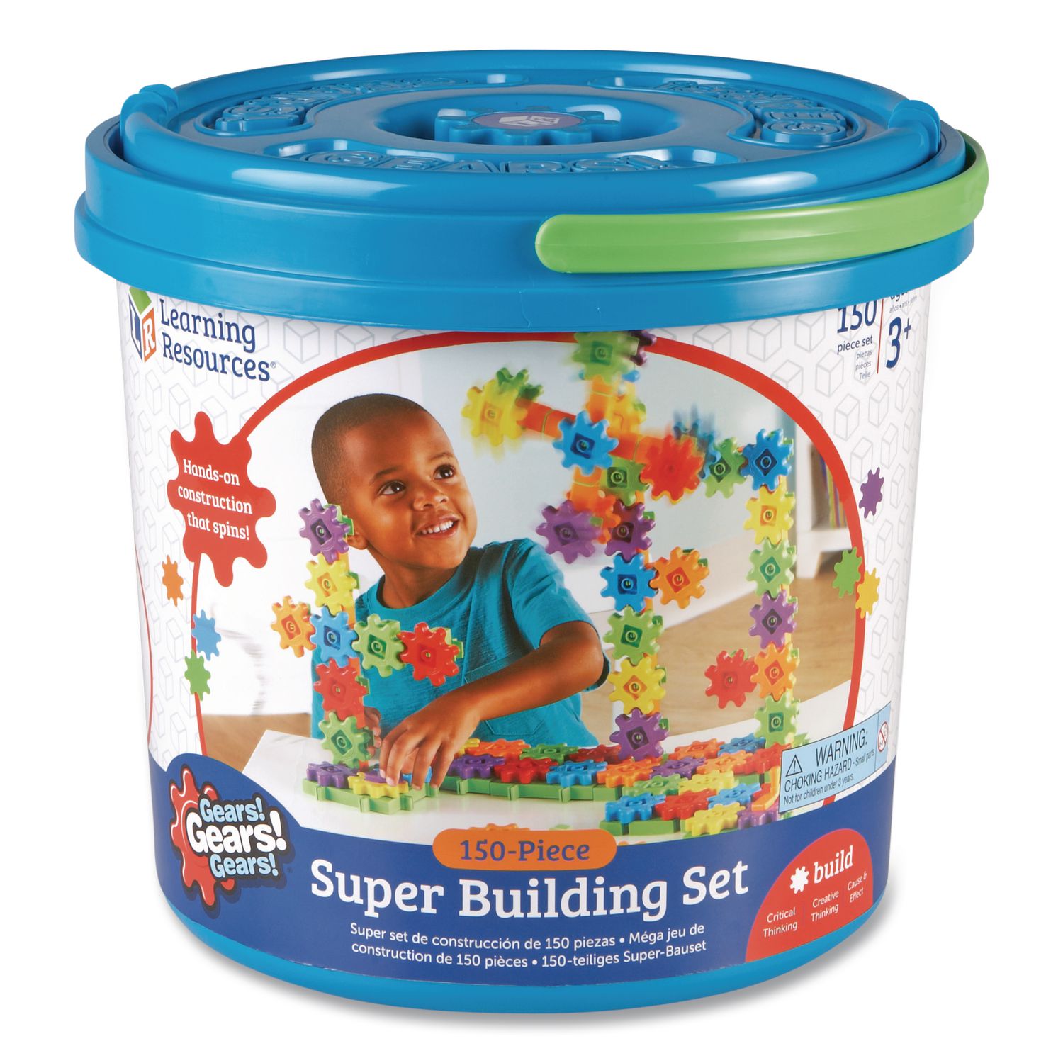 Gears! Gears! Gears! Super Building Set, Grades Pre-K to 5, 150 Pieces