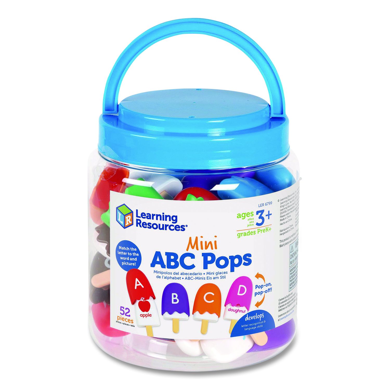 Mini ABC Pops, Pre-K to K, 52 Pieces - Reliable Paper