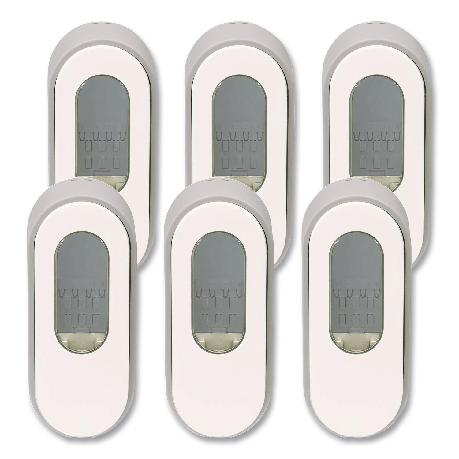 Versa Dispenser for Pouch Refills, 15 oz, 3.75 x 3.38 x 8.75, Light Gray/White, 6/Carton