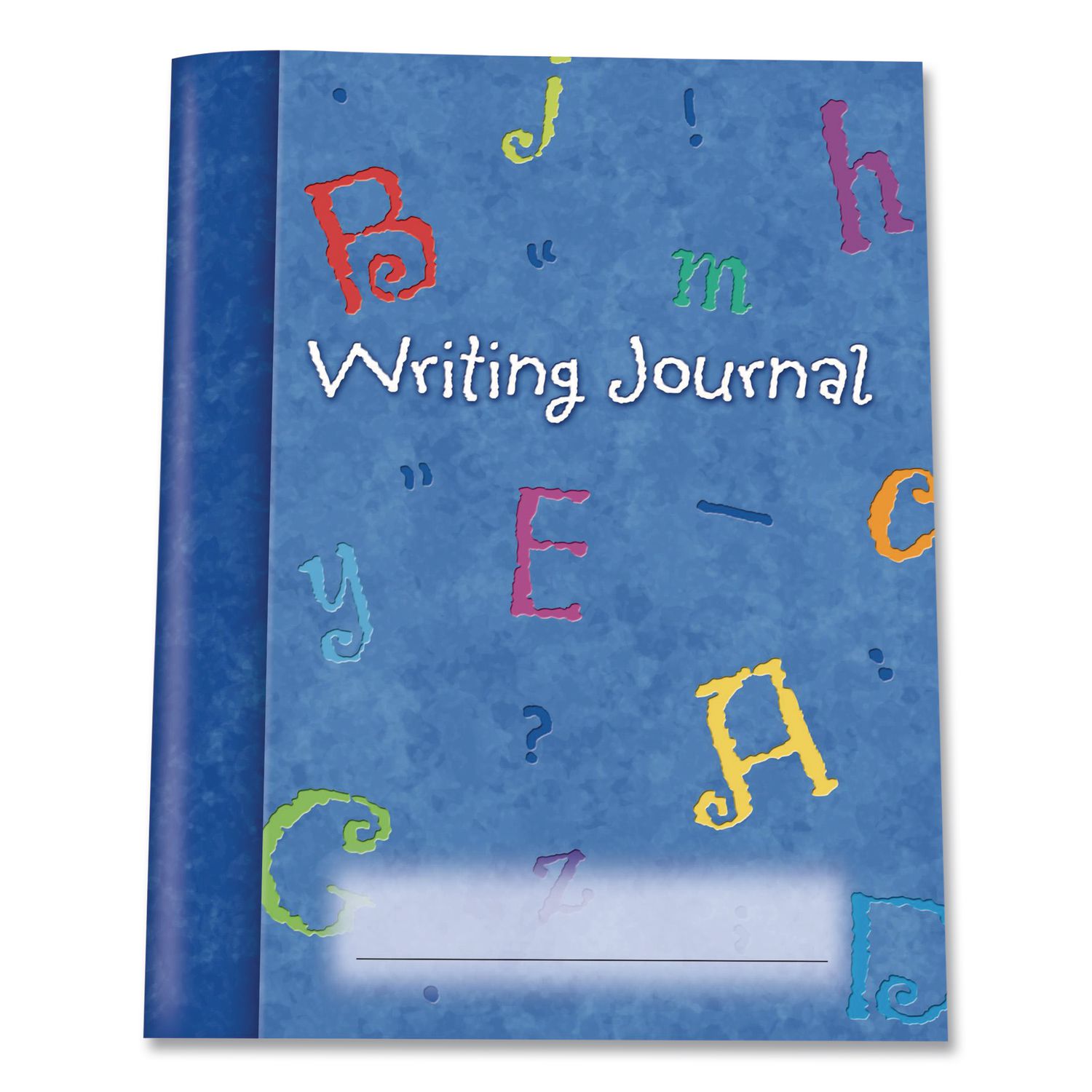 Writing Journals, Medium/College Rule, Blue/Multicolor Cover, (64) 9 x 7 Sheets, 10 Journals