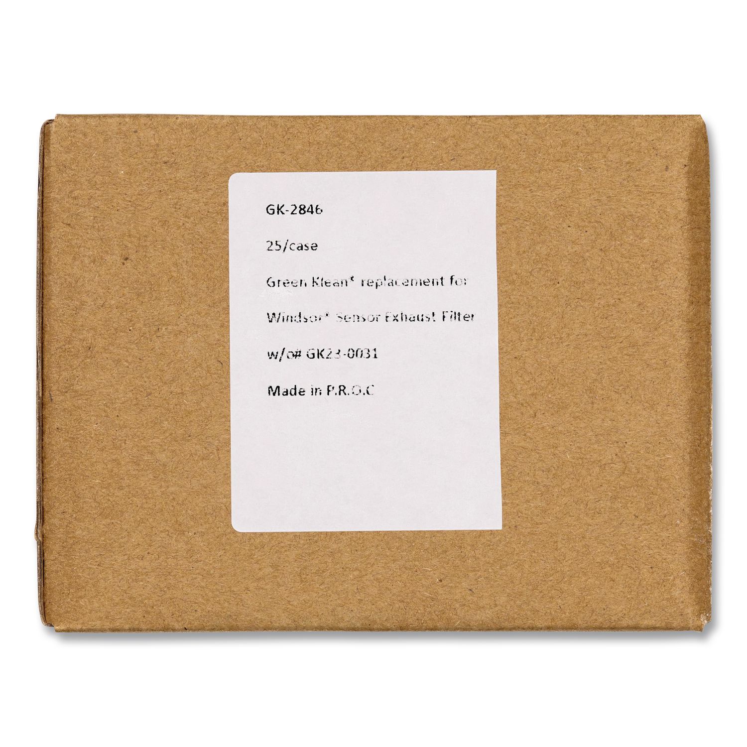 GK-2846 Replacement Exhaust Filter, 25/Carton