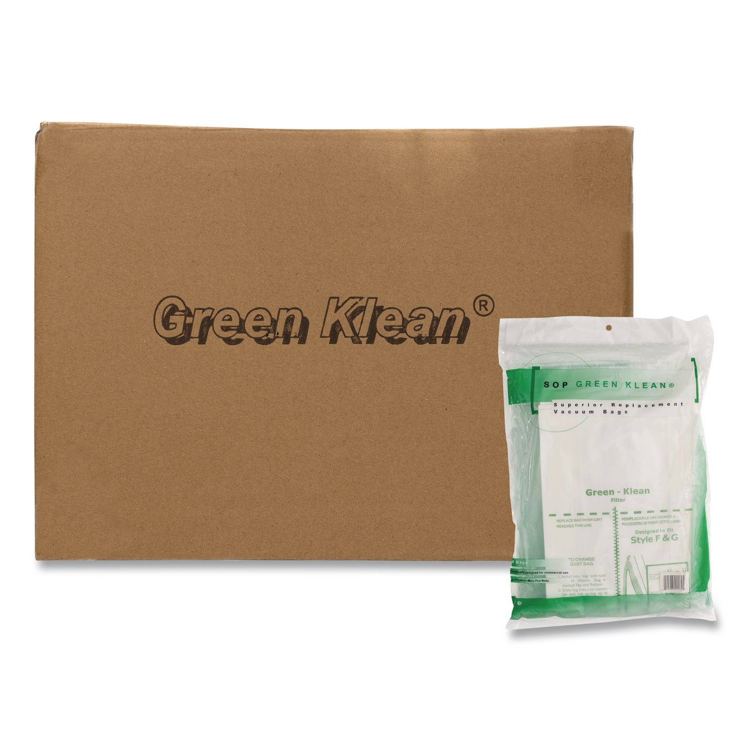GK-F-and-G-10 Replacement Bag, 10 Bags/Pack, 10 Packs/Carton