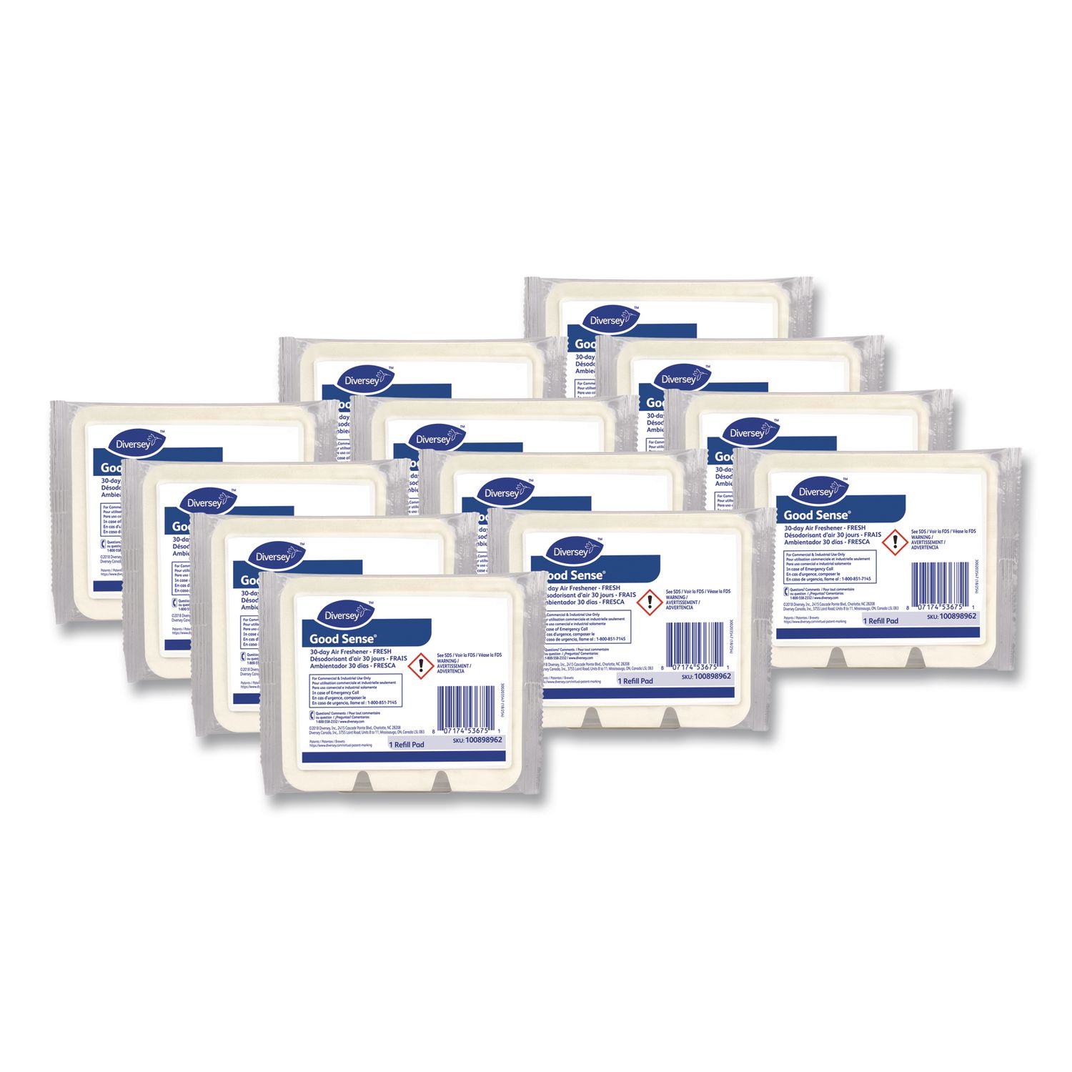 Good Sense 30-Day Air Freshener, Fresh, 12/Carton