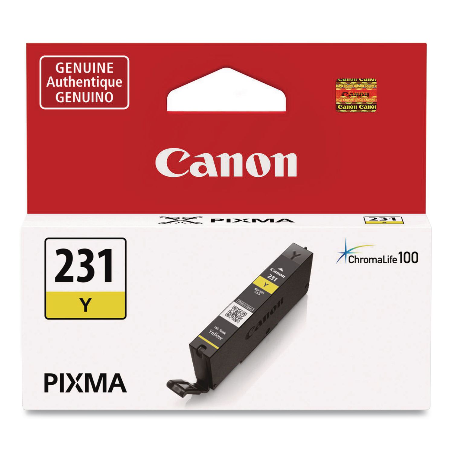 6677C001 (CLI-231) Ink, 800 Page-Yield, Yellow